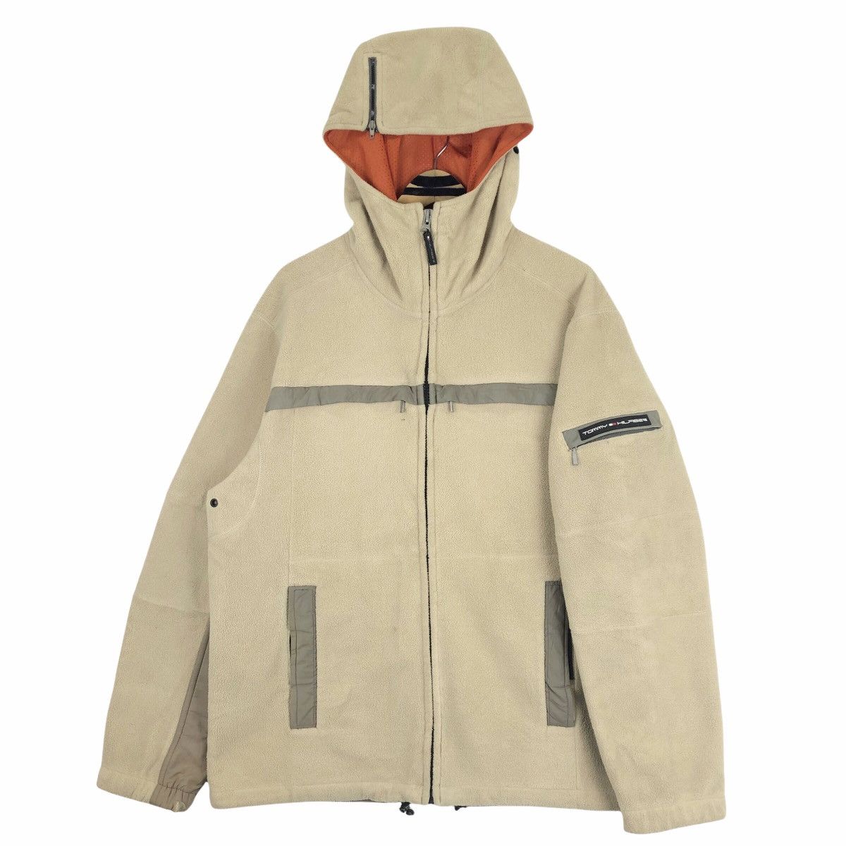 Tommy Hilfiger Vintage Tommy Hilfiger Fleece Sweater Hoodie Embossed Logo Size US XL / EU 56 / 4 - 7 Thumbnail