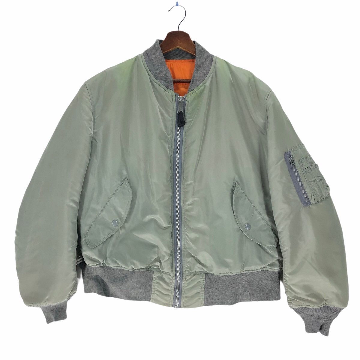 Alpha Industries Vintage Alpha Industries Bomber Jacket Military Size US XL / EU 56 / 4 - 1 Thumbnail