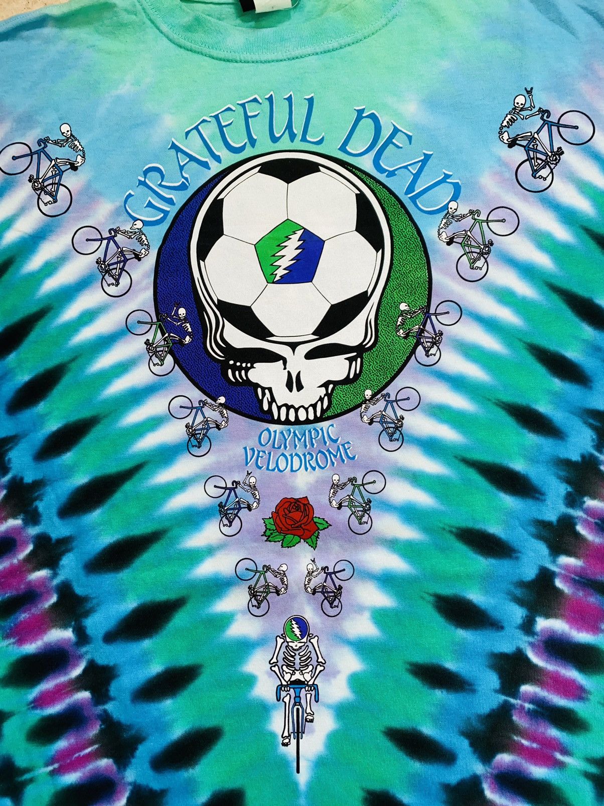 Flatbush Zombies × Grateful Dead × Vintage Liquid Blue USA Los Angeles 1990 Tie Dye Pleasures Nike SB Size US XL / EU 56 / 4 - 3 Thumbnail