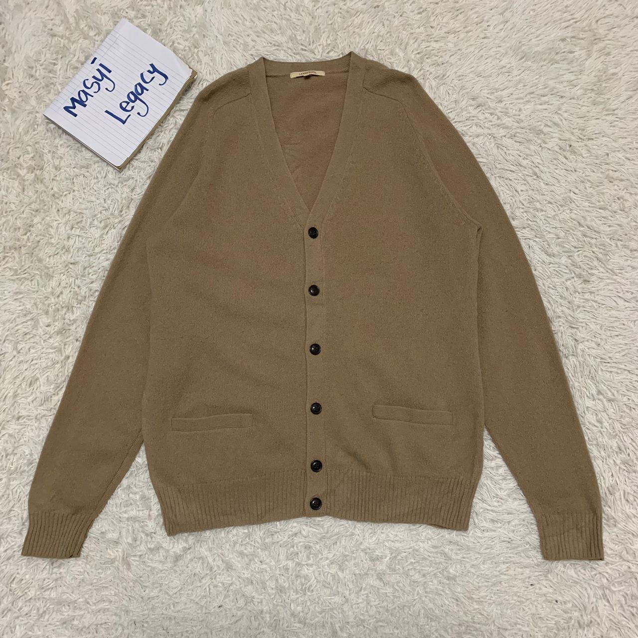 Japanese Brand Lambs wool cardigan Size US M / EU 48-50 / 2 - 1 Thumbnail