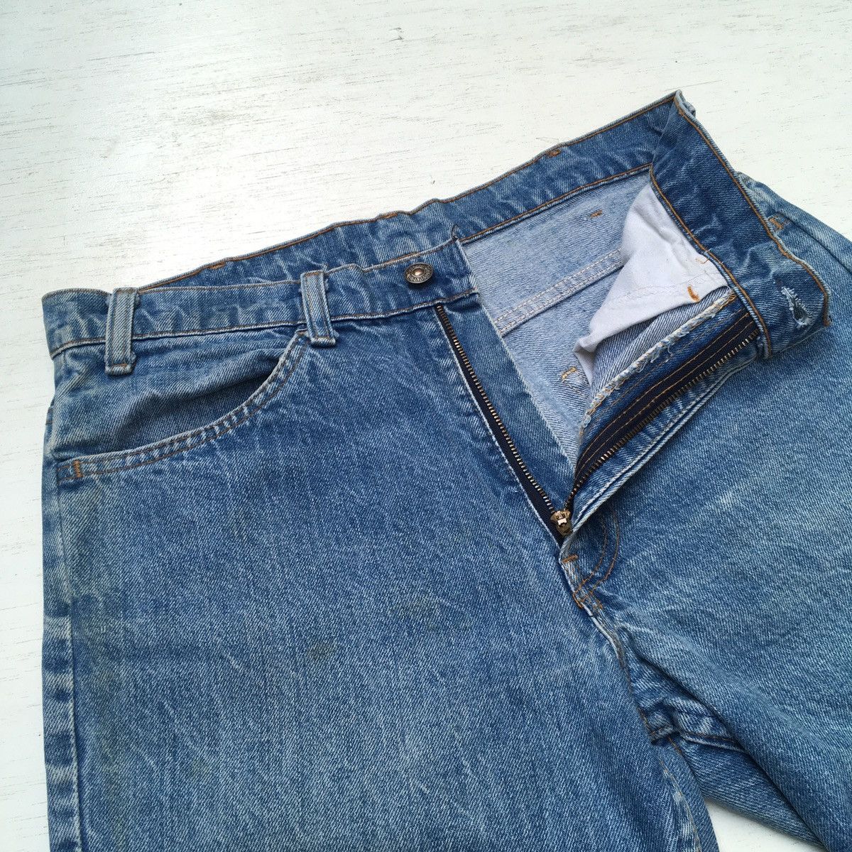 Levi's × Vintage FINAL DROP ‼️ Vintage Levis Orange Tab No Patch Flare Denim Size US 31 - 7 Thumbnail