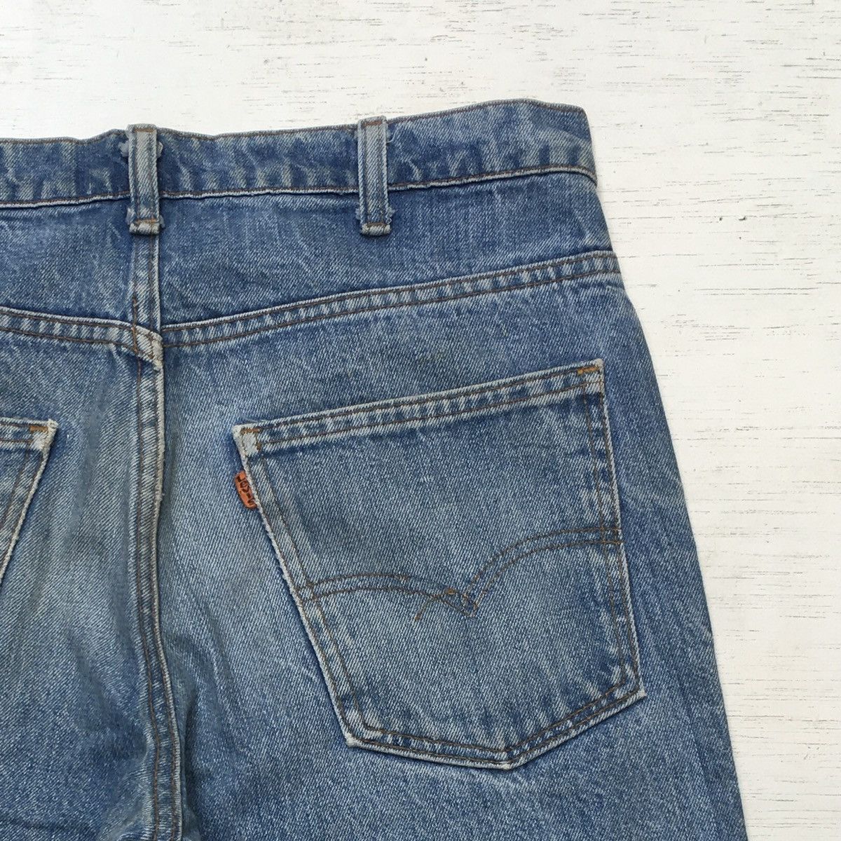 Levi's × Vintage FINAL DROP ‼️ Vintage Levis Orange Tab No Patch Flare Denim Size US 31 - 3 Thumbnail