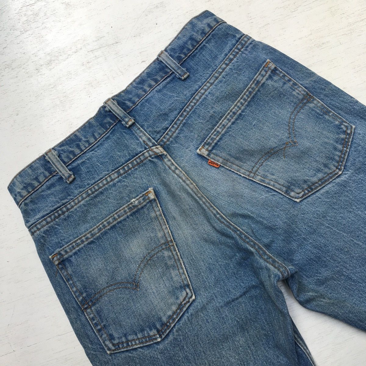 Levi's × Vintage FINAL DROP ‼️ Vintage Levis Orange Tab No Patch Flare Denim Size US 31 - 18 Thumbnail