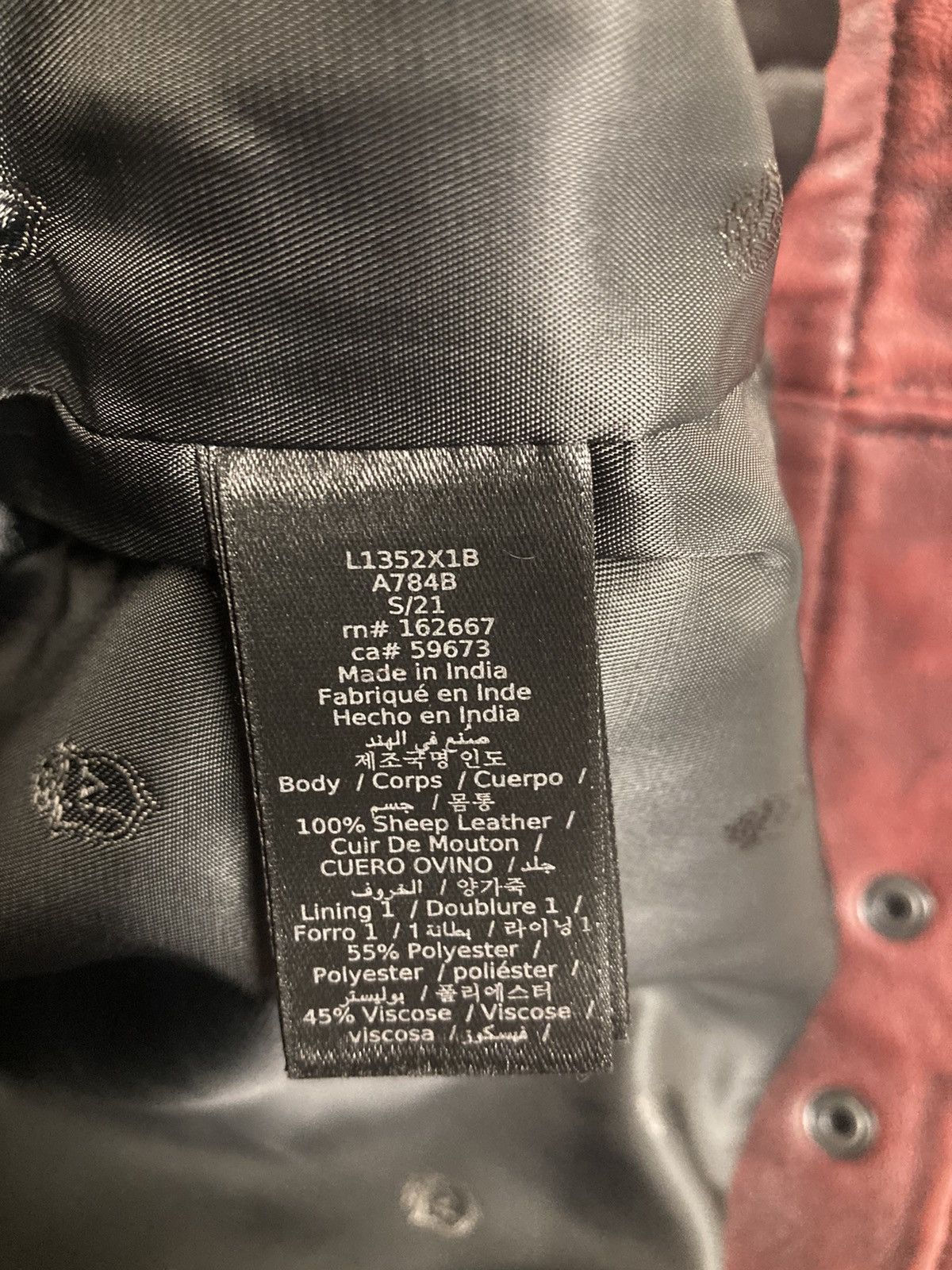 John Varvatos Reyes sheepskin slim fit racer jacket. Small Size US S / EU 44-46 / 1 - 10 Thumbnail