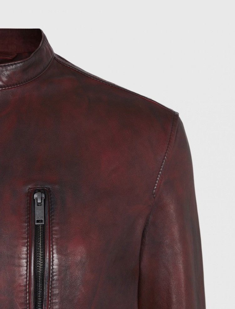 John Varvatos Reyes sheepskin slim fit racer jacket. Small Size US S / EU 44-46 / 1 - 7 Thumbnail