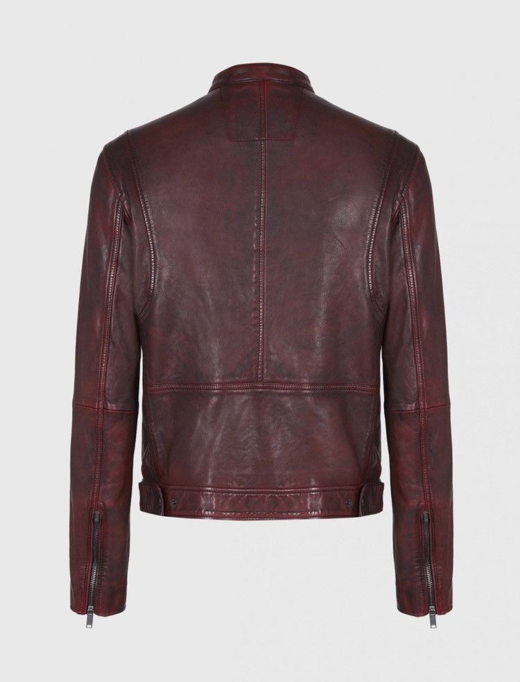 John Varvatos Reyes sheepskin slim fit racer jacket. Small Size US S / EU 44-46 / 1 - 5 Thumbnail