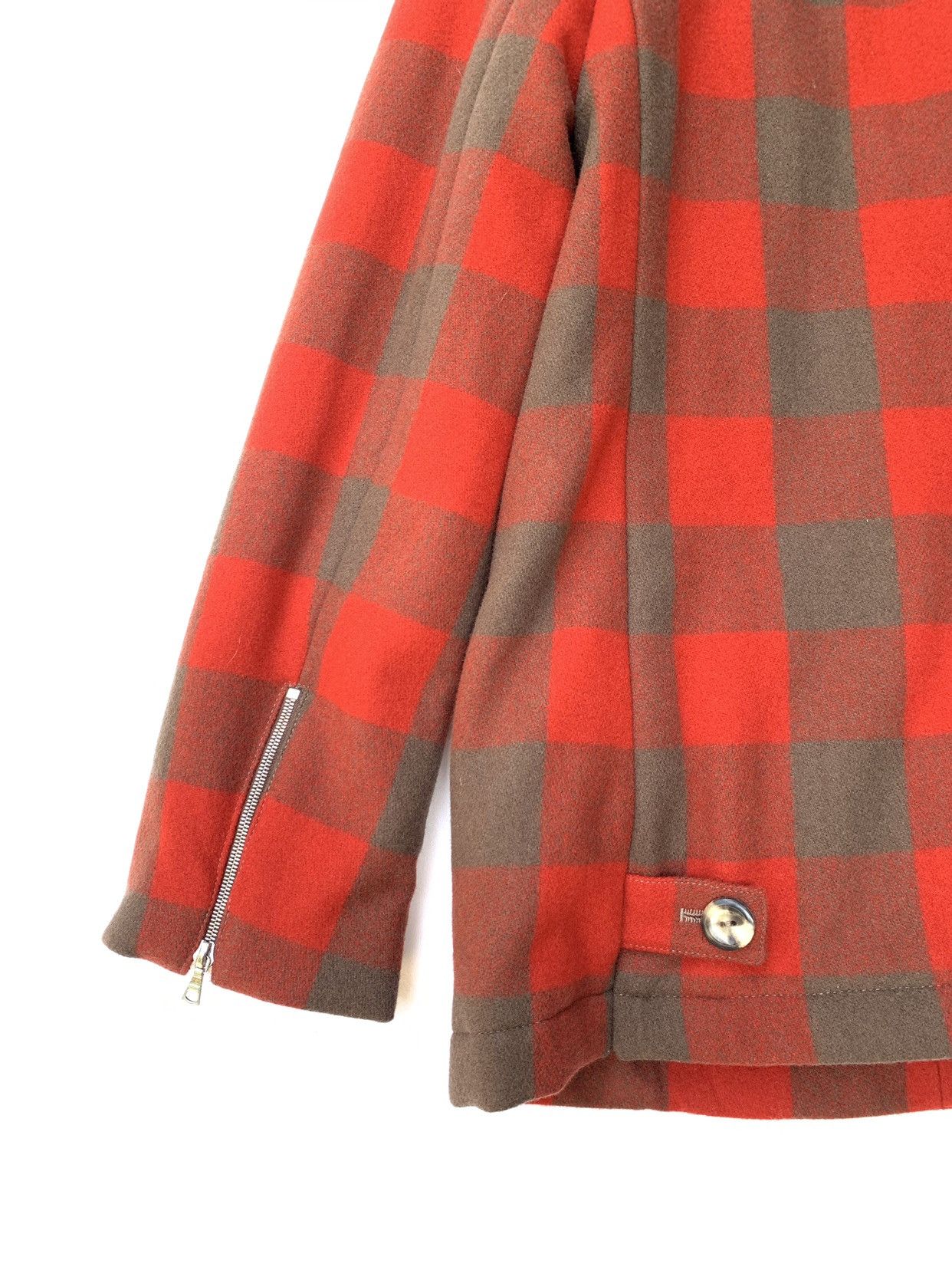 A.P.C. × Vintage 🔥A.P.C Rue Tartan Plaid Wool Western Jacket (Removable Fur) Size US S / EU 44-46 / 1 - 5 Thumbnail