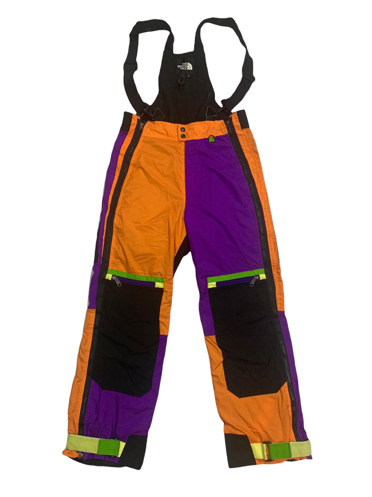 🔥RARE TNF MULTICOLOUR SKI BIB CHILL OUT