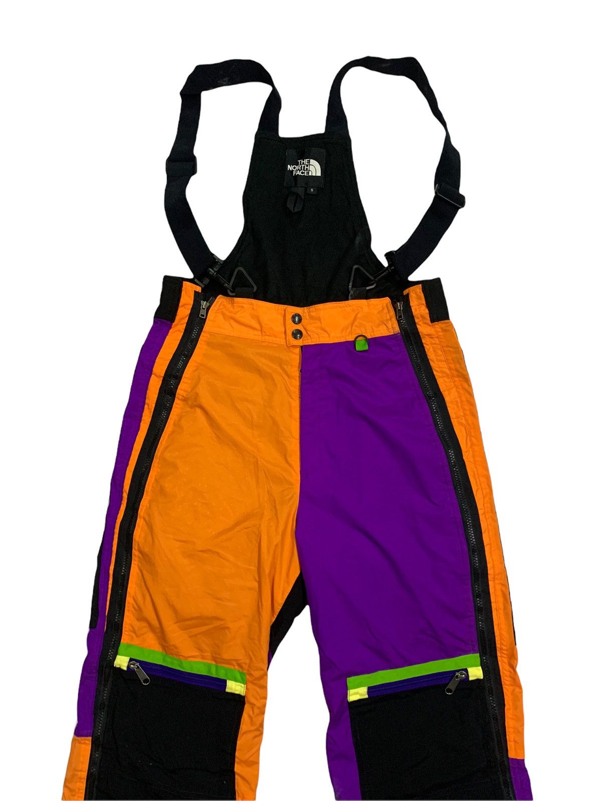 The North Face 🔥RARE TNF MULTICOLOUR SKI BIB CHILL OUT Size US 32 / EU 48 - 3 Thumbnail
