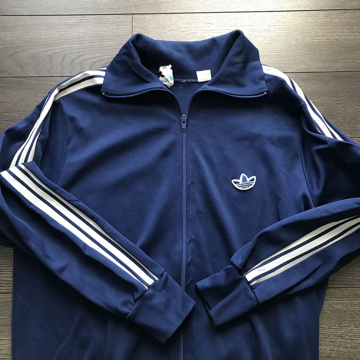 Adidas × Vintage Vintage 80s Adidas Full Zip Track Jacket Size US XL / EU 56 / 4 - 3 Thumbnail