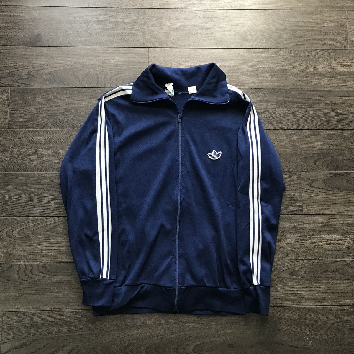 Adidas × Vintage Vintage 80s Adidas Full Zip Track Jacket Size US XL / EU 56 / 4 - 1 Thumbnail