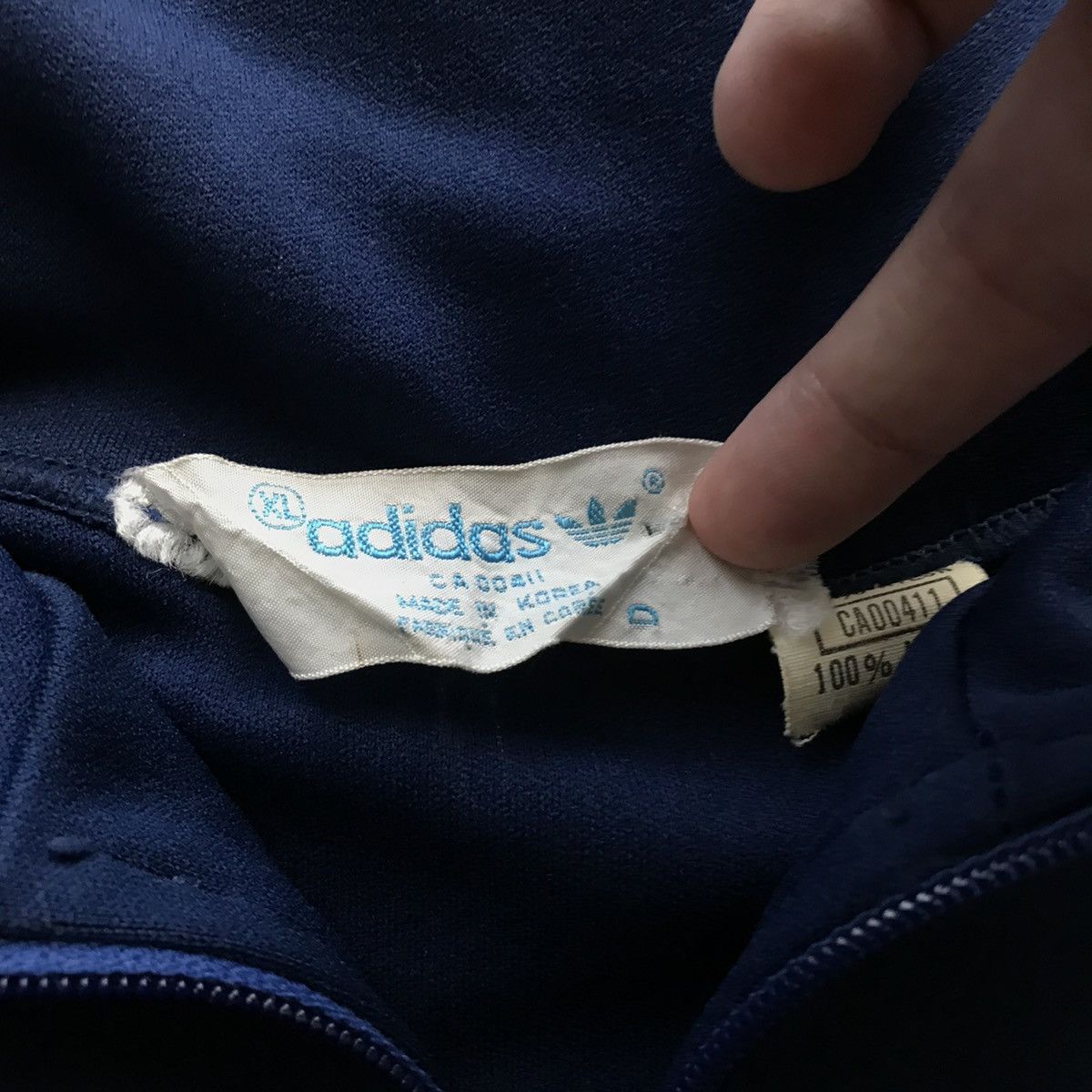 Adidas × Vintage Vintage 80s Adidas Full Zip Track Jacket Size US XL / EU 56 / 4 - 5 Thumbnail