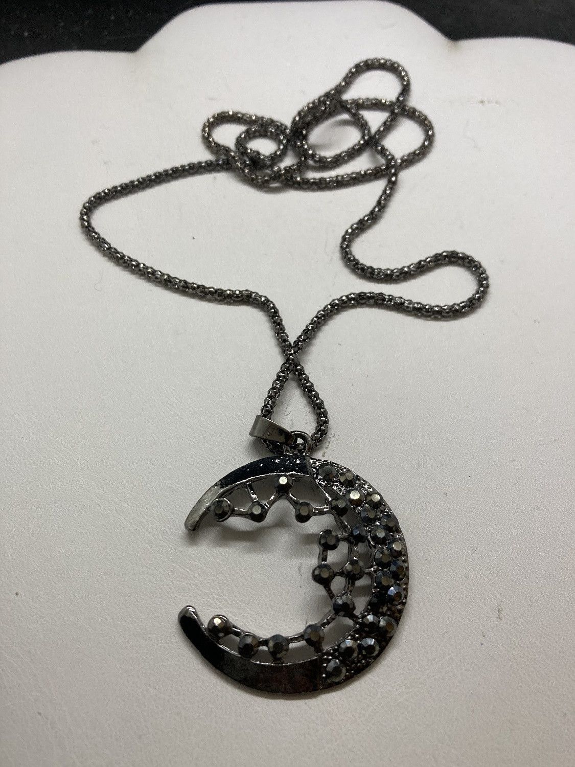 Handmade Black Moon Chain Necklace Size ONE SIZE - 4 Thumbnail