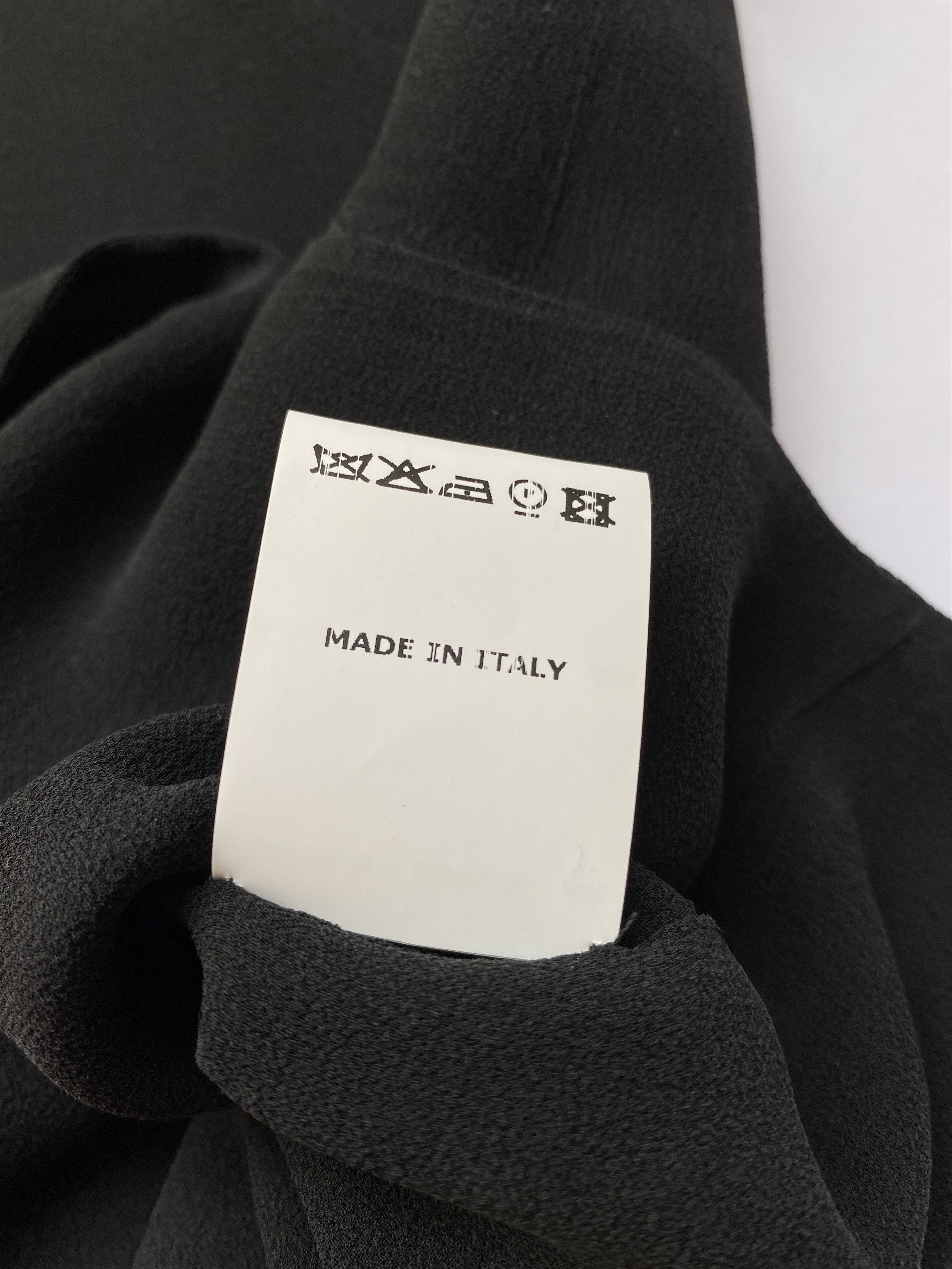 Dirk Van Saene ⚡️QUICK SALE⚡️Dirk Van Saene Black Silk Top Sleeveless Size S / US 4 / IT 40 - 5 Thumbnail