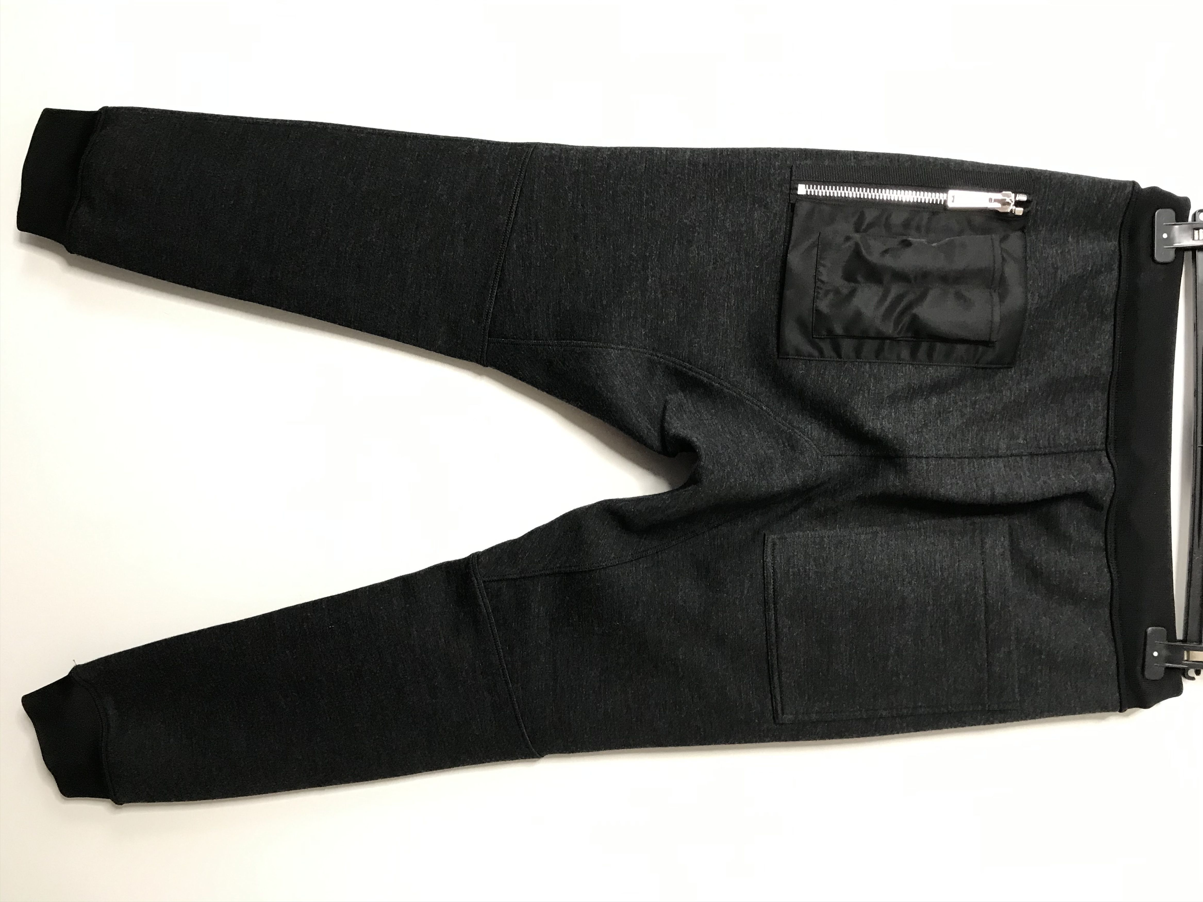 image of Dsquared2 Small Wool Lounge Cargo Jogger Sweat Pocket Pant Fw16 in Grey, Men's (Size 30)