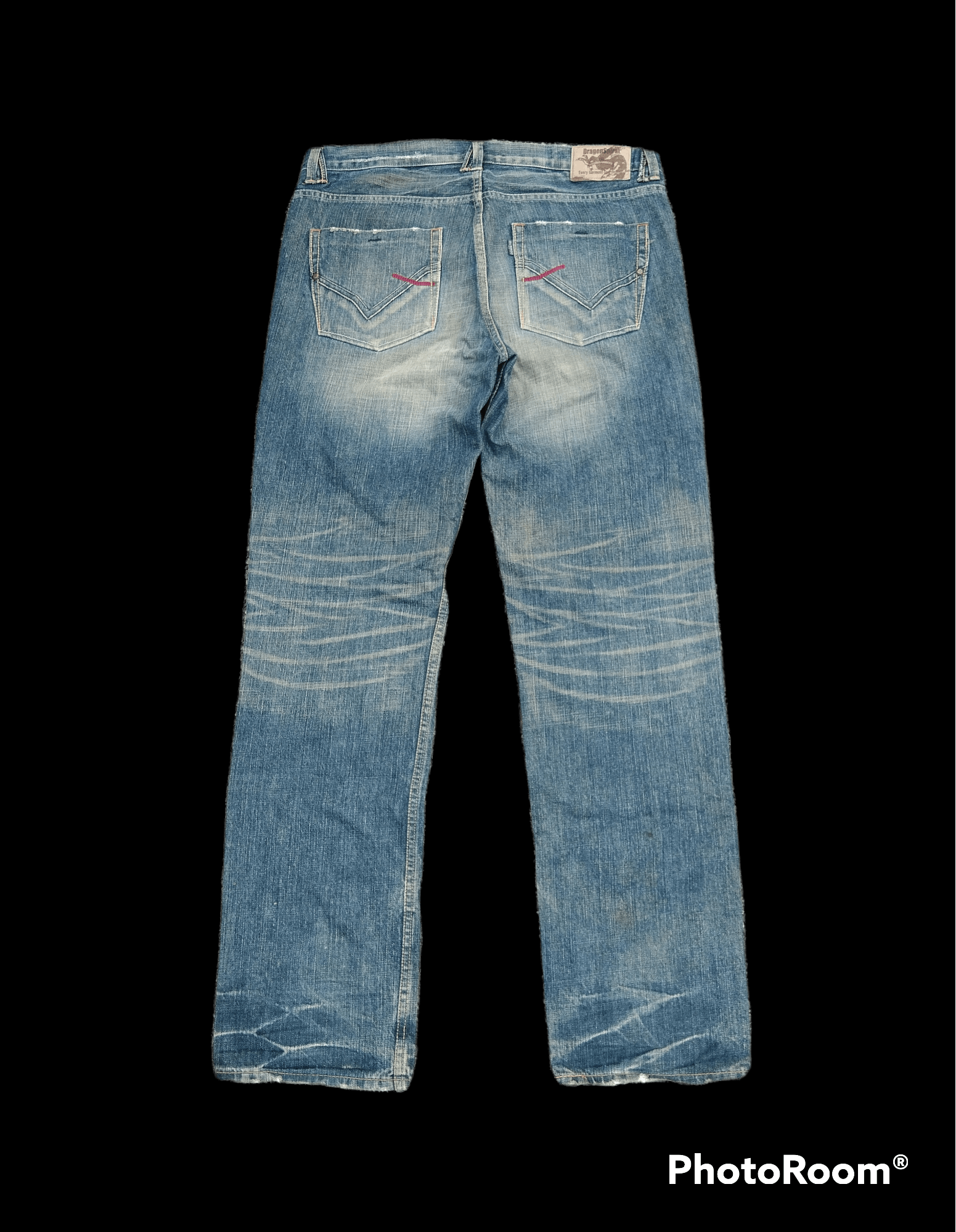 Japanese Brand DiSTRESSED GROOVE CO.,LTD MADE IN JAPAN DENIM PANTS Size US 34 / EU 50 - 2 Thumbnail