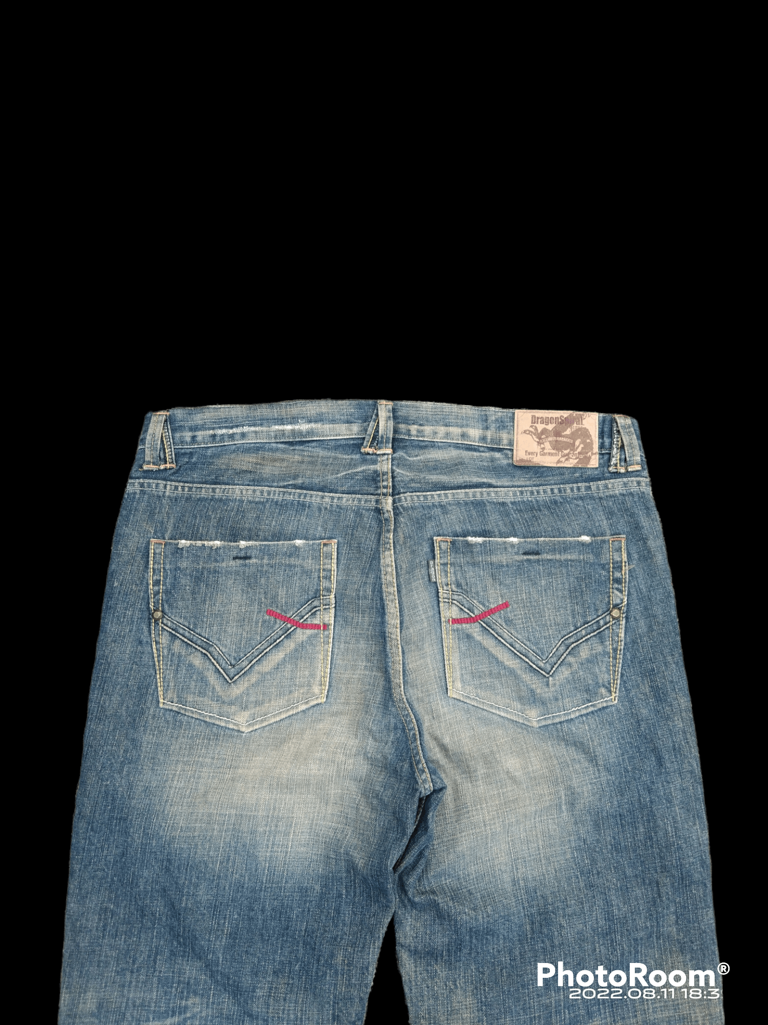 Japanese Brand DiSTRESSED GROOVE CO.,LTD MADE IN JAPAN DENIM PANTS Size US 34 / EU 50 - 4 Thumbnail