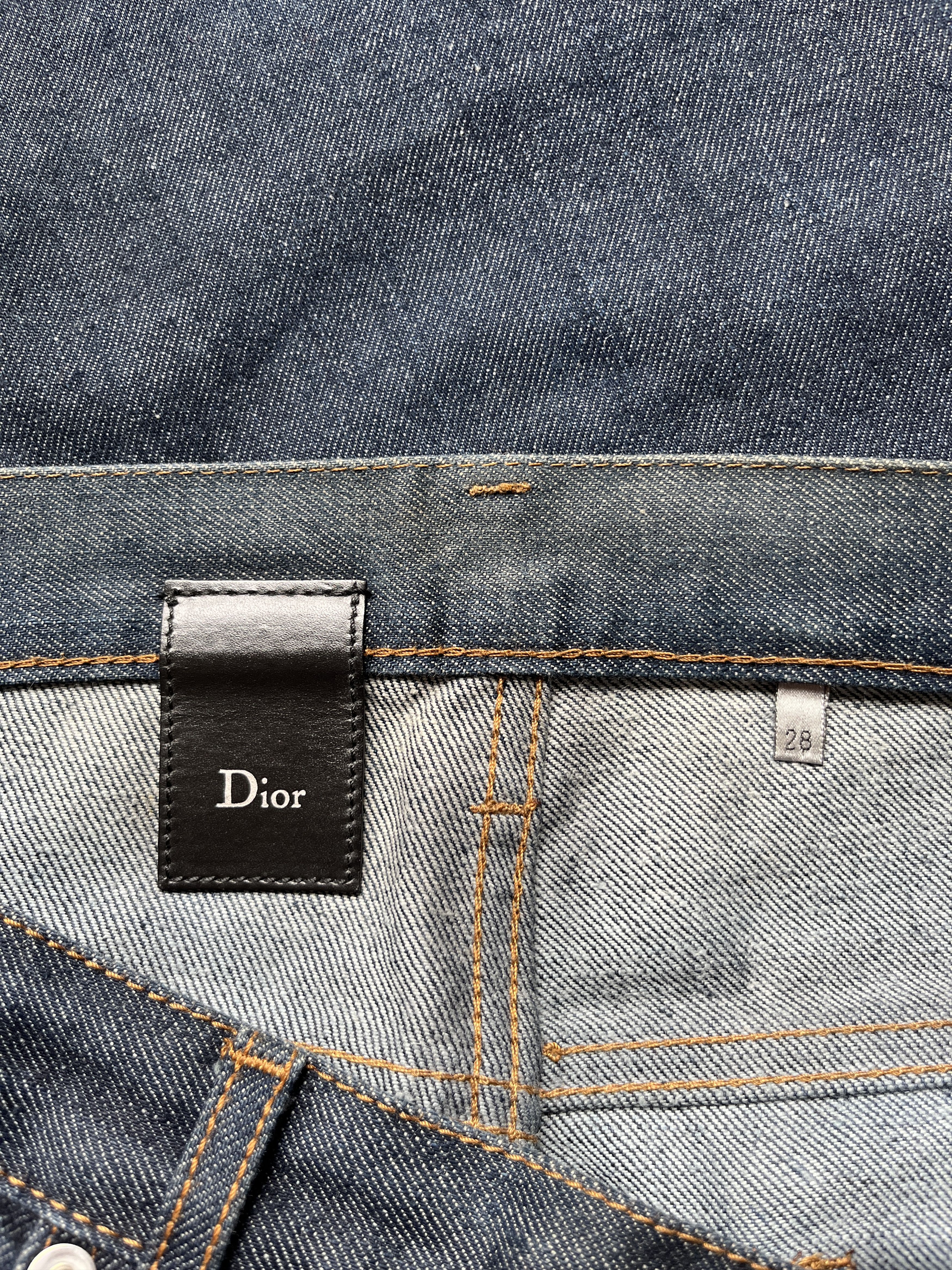 Dior × Hedi Slimane Dior by Hedi Slimane Dark Blue Jeans Pants Size US 28 / EU 44 - 3 Thumbnail