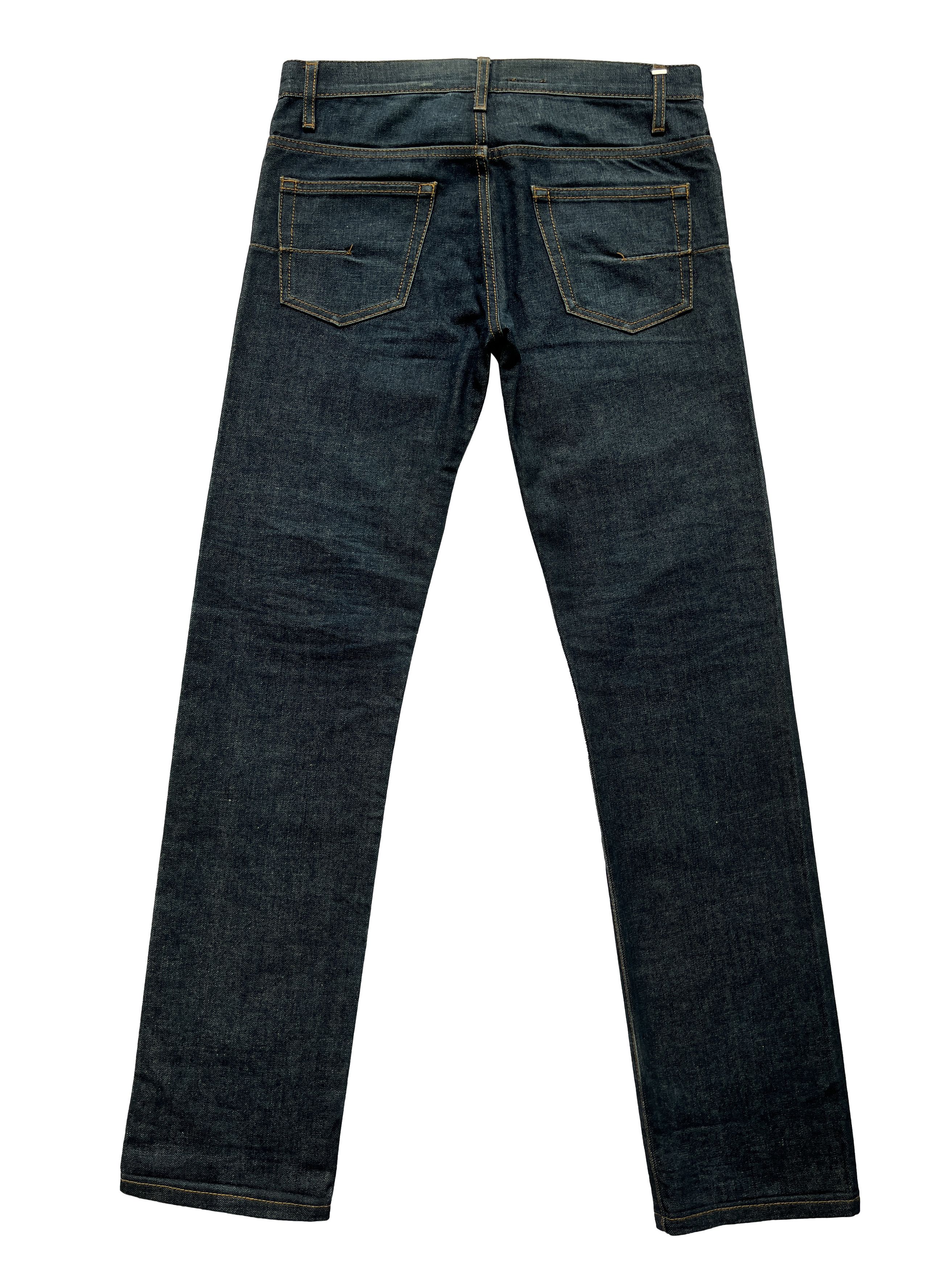 Dior × Hedi Slimane Dior by Hedi Slimane Dark Blue Jeans Pants Size US 28 / EU 44 - 2 Thumbnail