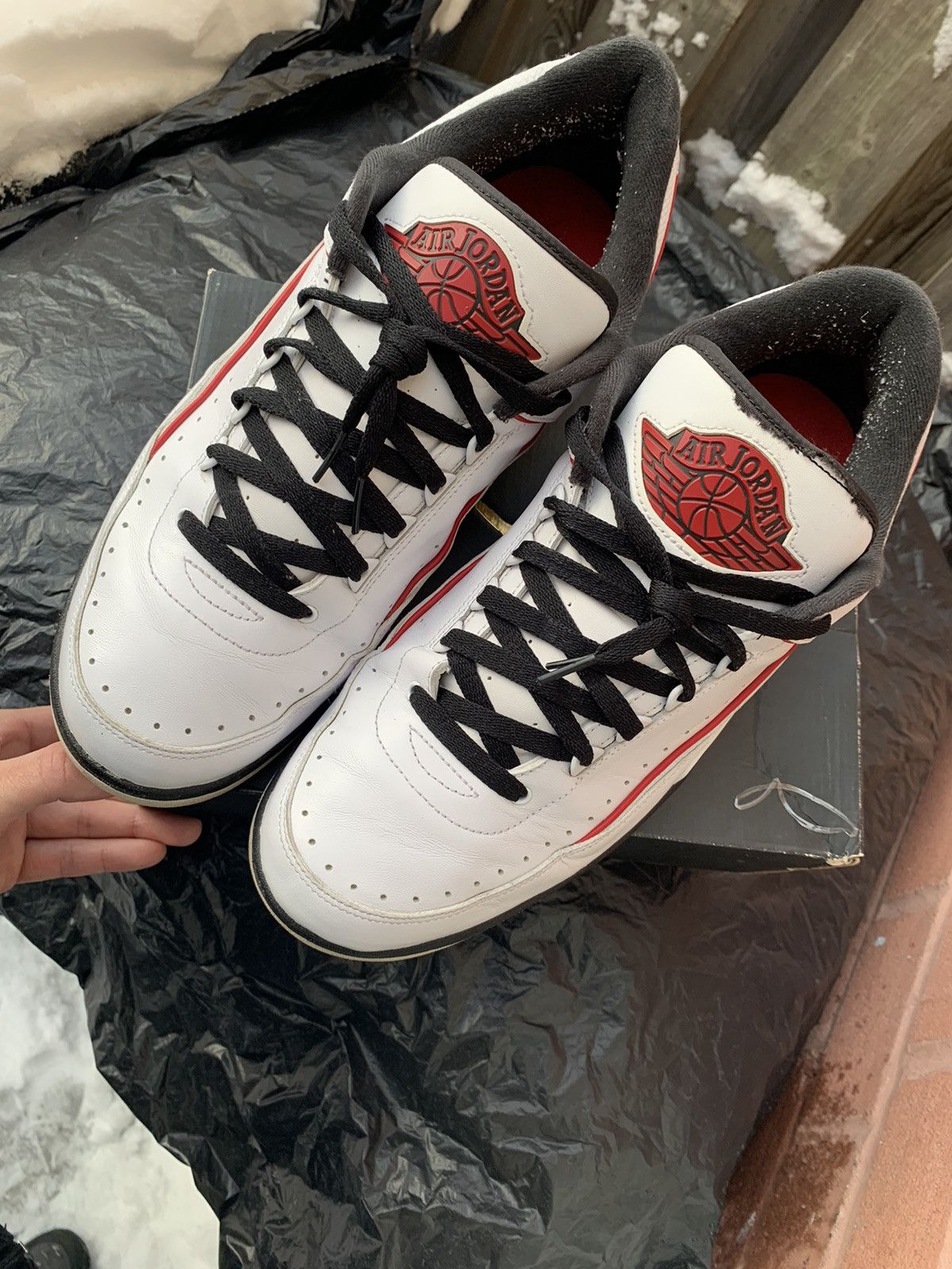 Jordan Brand Air Jordan 2 Retro Low Chicago 2016 Size US 15 / EU 48 - 9 Thumbnail