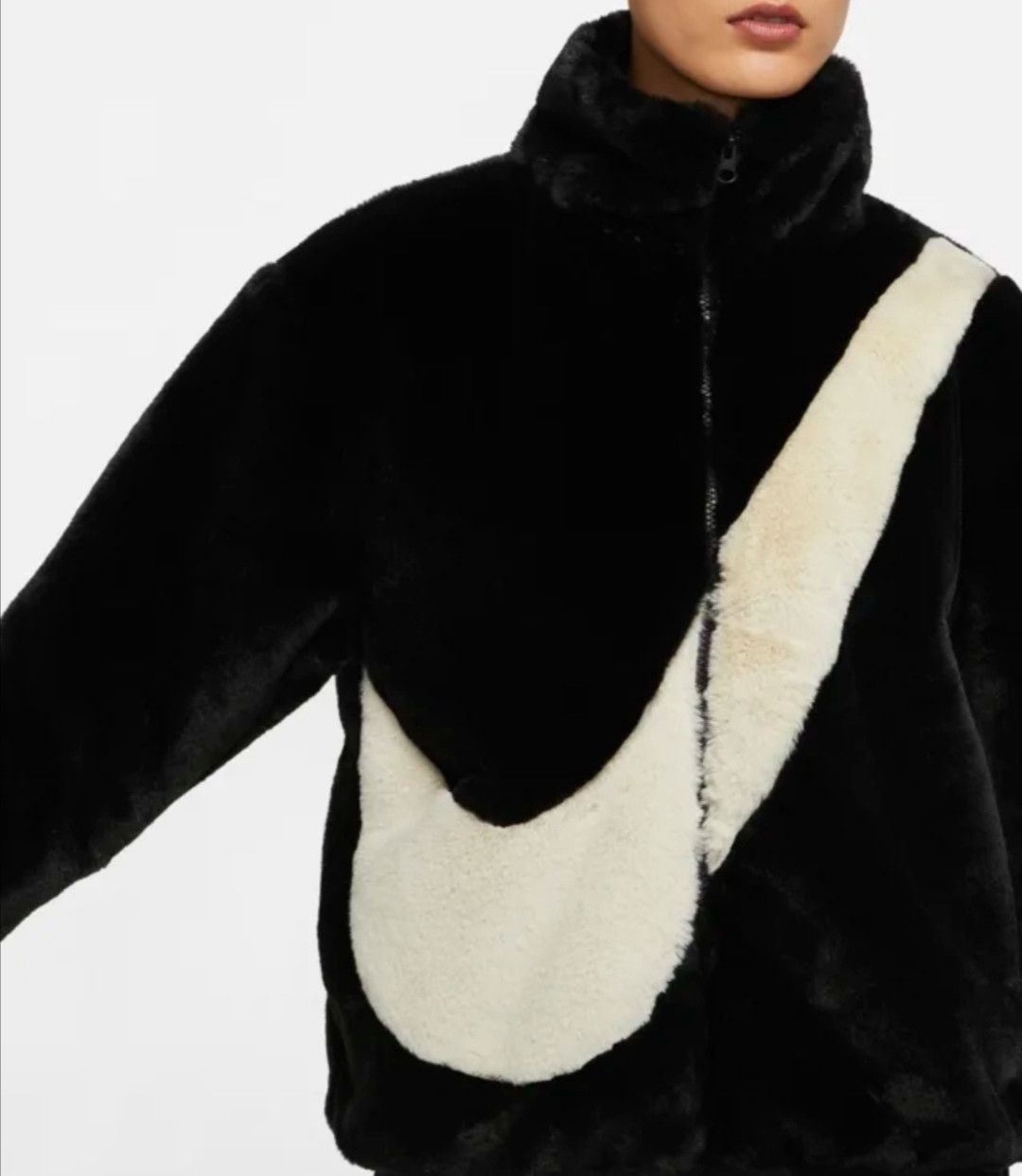 Nike Nike Swoosh logo Fur Jacket Size US L / EU 52-54 / 3 - 3 Thumbnail