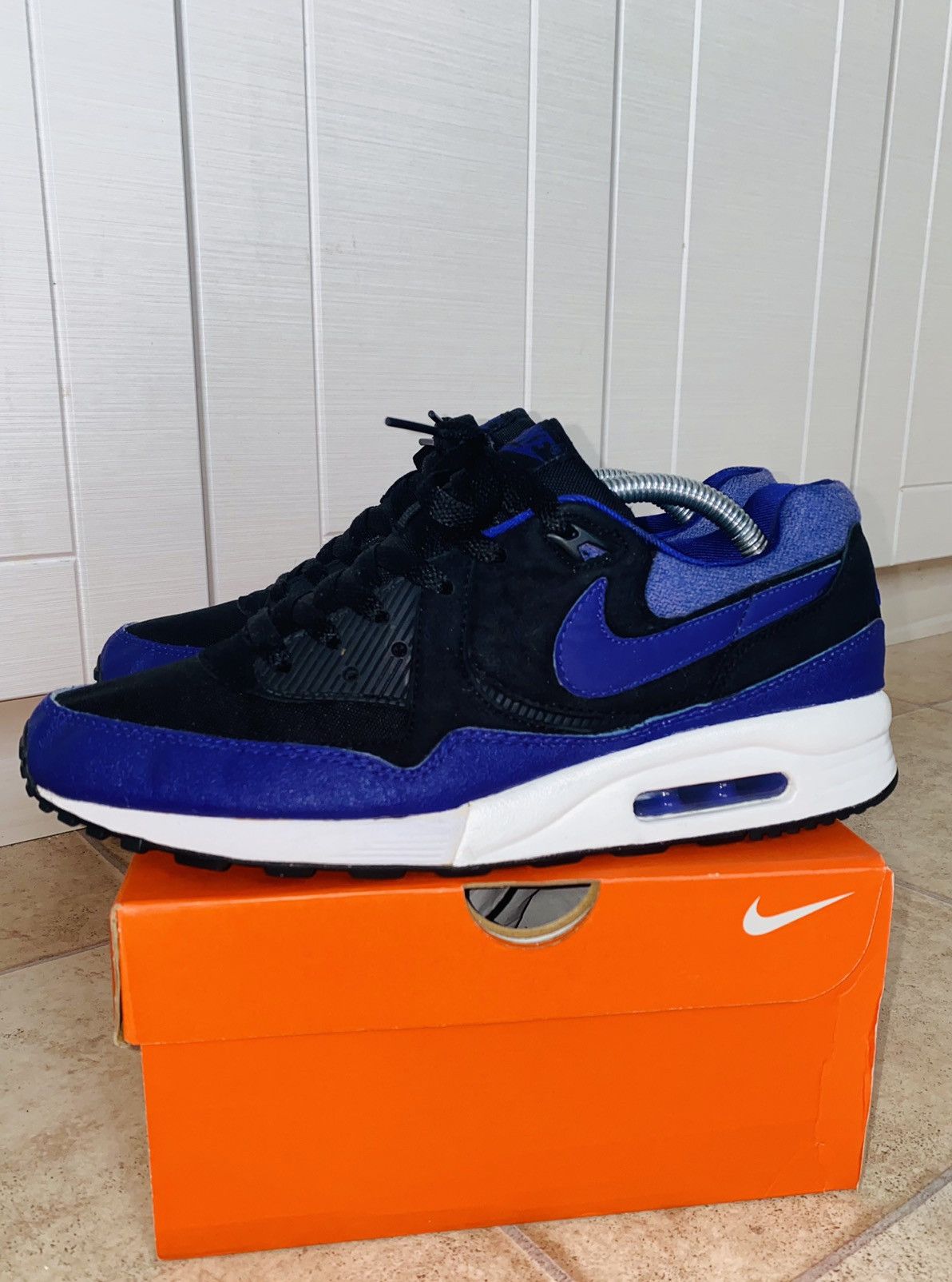 image of Atmos x Nike Air Max 1 Light Le B Parra Tn Patta Bw Fragment Acg Shoes in Royal Purple (Size 9)