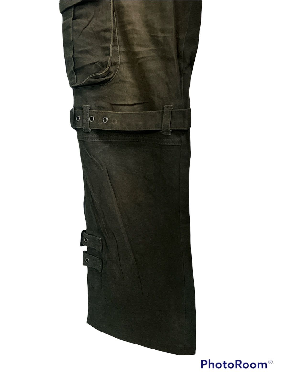 Japanese Brand Fire🔥Semantic Design Faded Boundage Cargo Pants Size US 32 / EU 48 - 6 Thumbnail