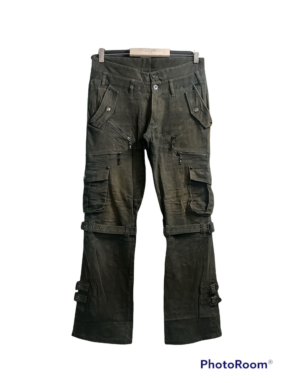 Japanese Brand SEMANTIC DESIGN🔥BONDAGE PUNK FLARE BOOTCUT