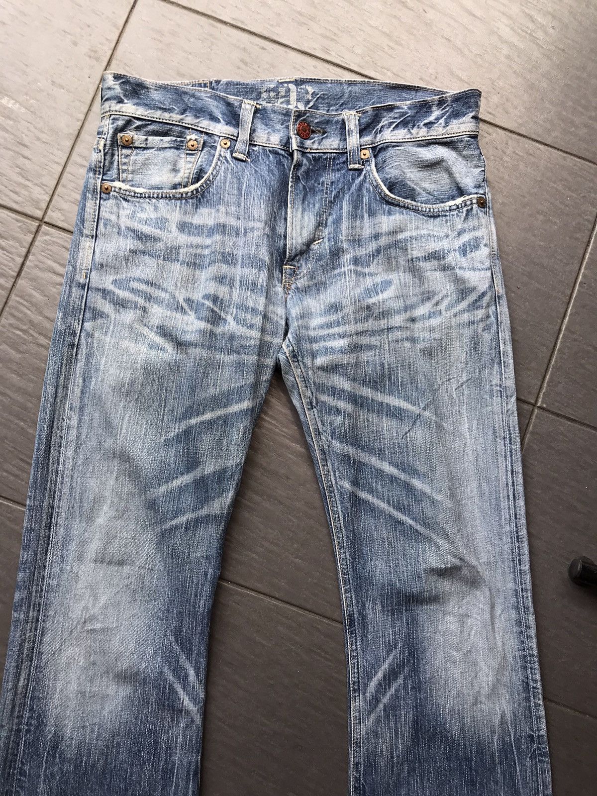 Edwin × Tornado Mart Flare jeans Edwin vintage boot cut Japan 🇯🇵 Size US 35 - 3 Thumbnail