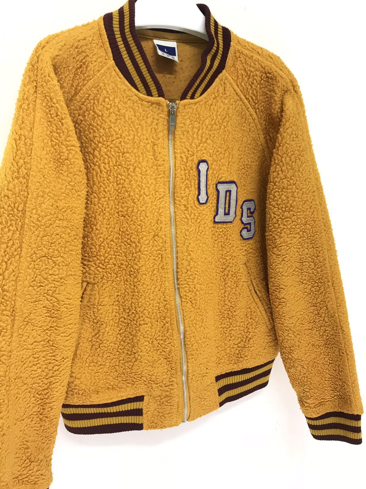 Japanese Brand × Johnbull John Bull Varsity Style Sherpa Jacket Orange 6🟩2 Size US M / EU 48-50 / 2 - 3 Thumbnail