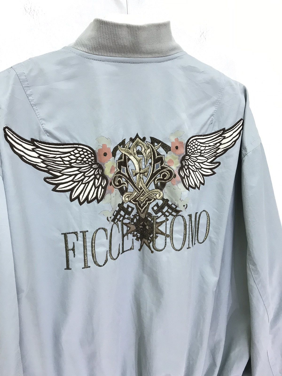 Japanese Brand Vtg Ficce Yoshiyuki Konishi Embroidery Bomber Jacket Size US M / EU 48-50 / 2 - 2 Thumbnail