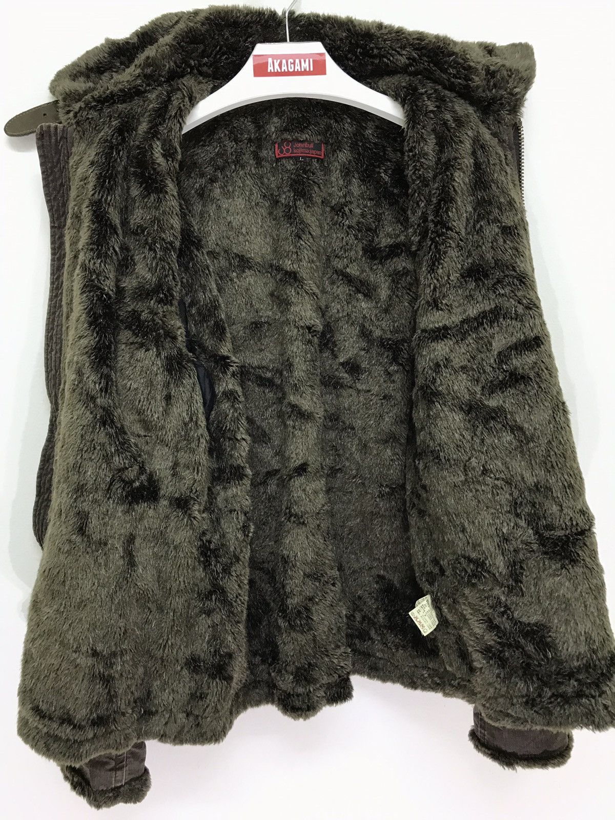Japanese Brand John Bull Military Style B3 Denim Fur Jacket Size US M / EU 48-50 / 2 - 5 Thumbnail
