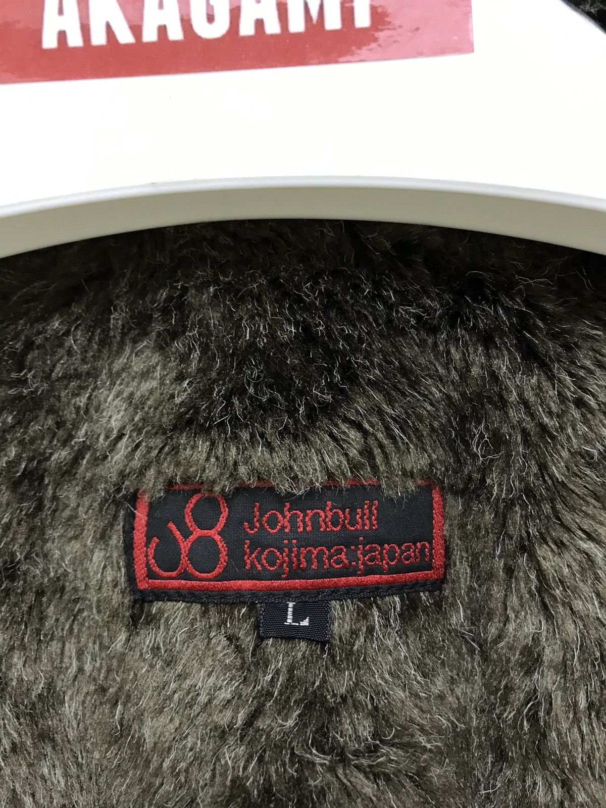 Japanese Brand John Bull Military Style B3 Denim Fur Jacket Size US M / EU 48-50 / 2 - 8 Thumbnail