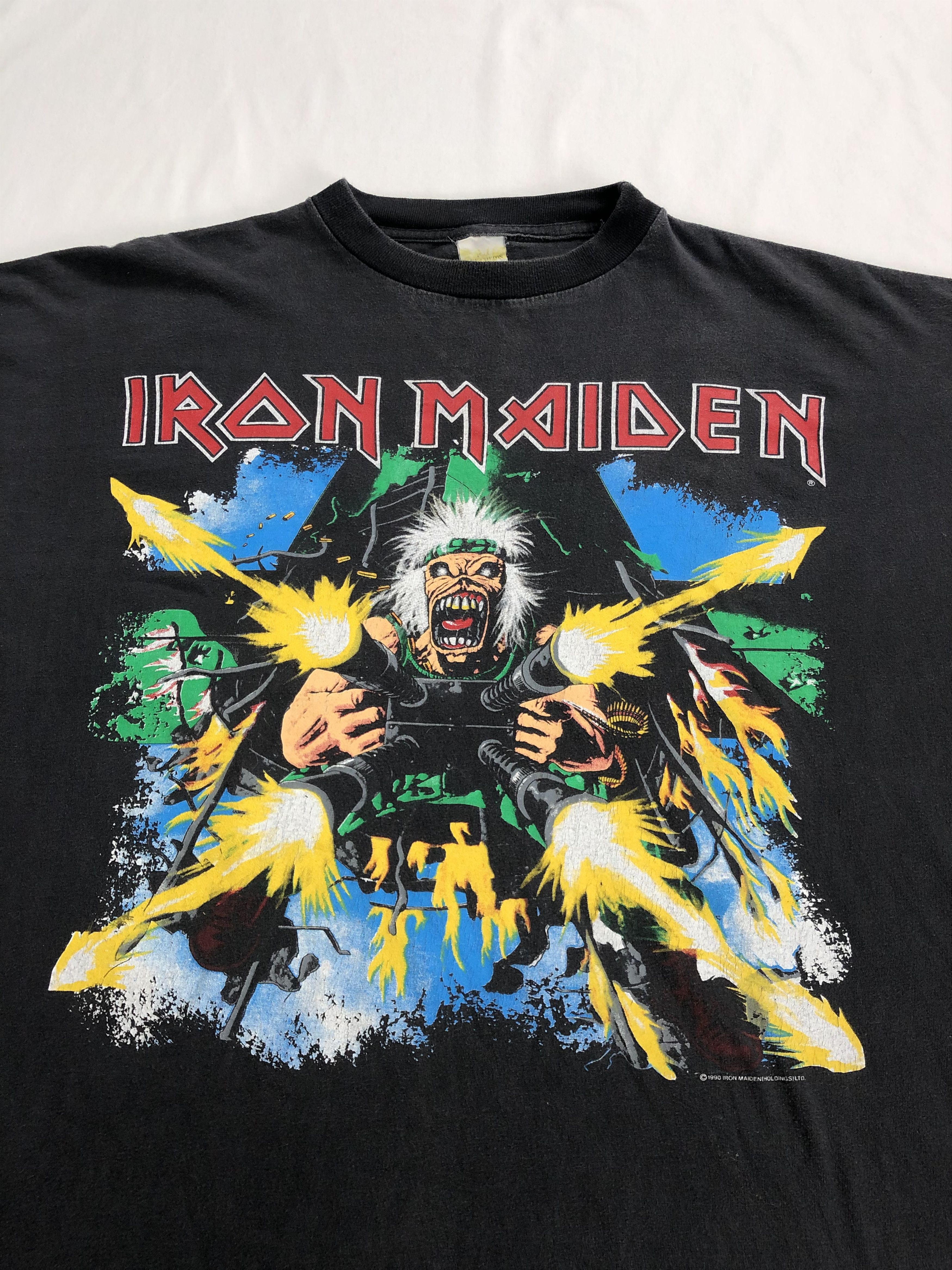 Band Tees Vintage 1990 Iron Maiden Shoot That No Prayer on the Road Size US XL / EU 56 / 4 - 8 Thumbnail