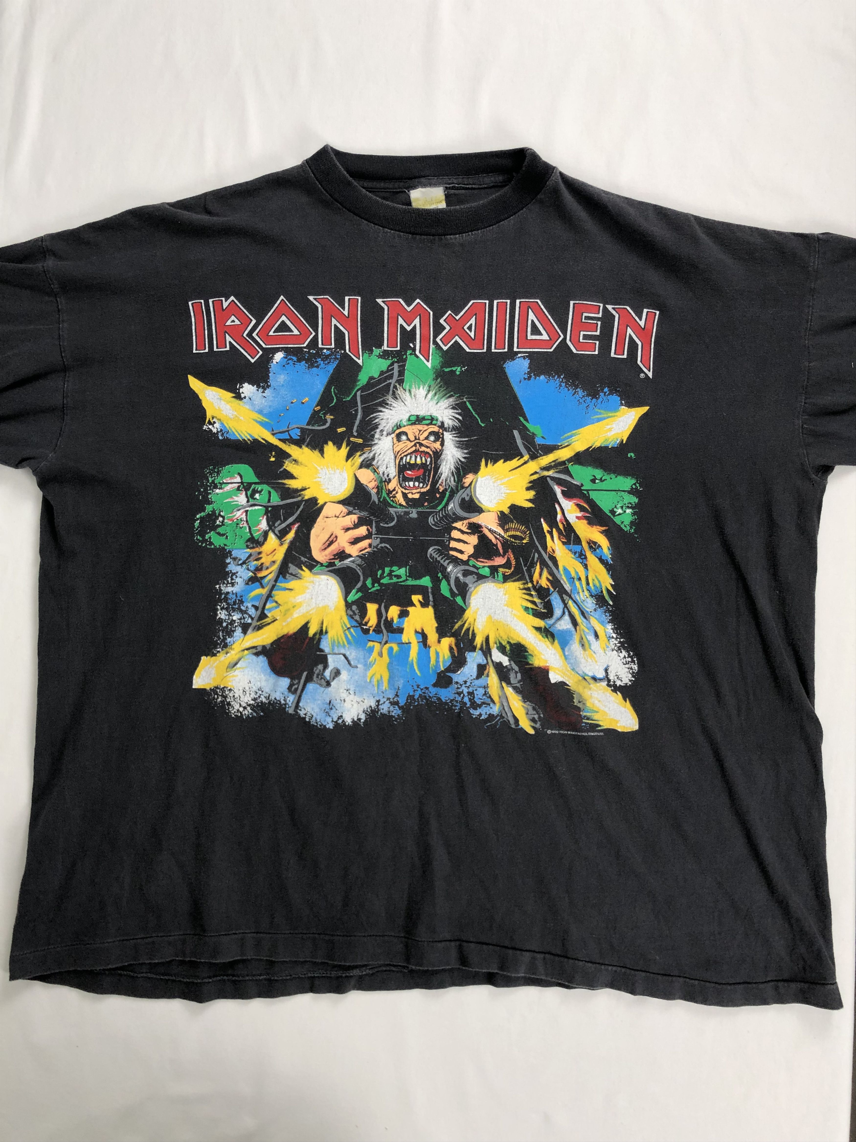 Band Tees Vintage 1990 Iron Maiden Shoot That No Prayer on the Road Size US XL / EU 56 / 4 - 7 Thumbnail