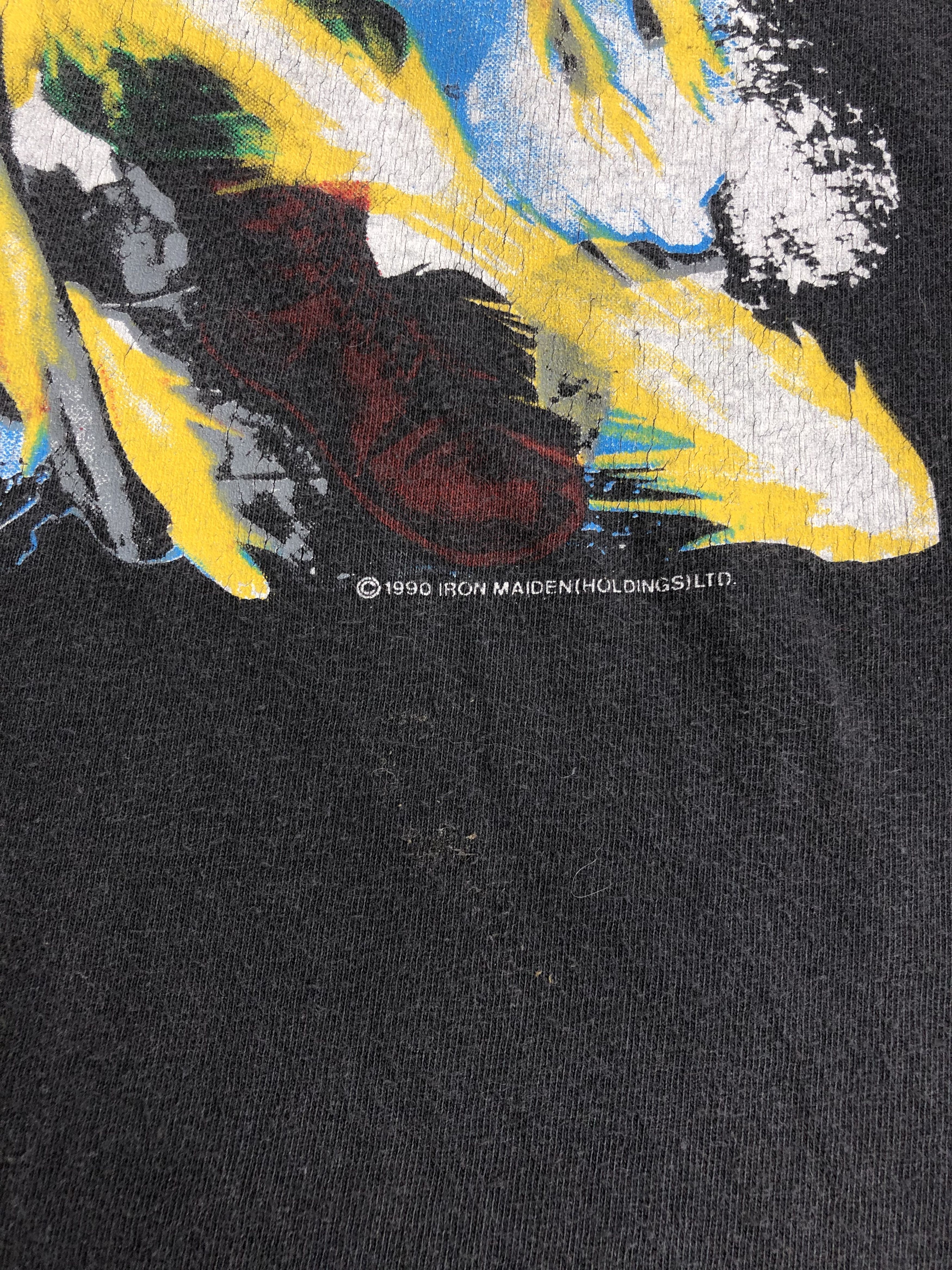 Band Tees Vintage 1990 Iron Maiden Shoot That No Prayer on the Road Size US XL / EU 56 / 4 - 11 Thumbnail
