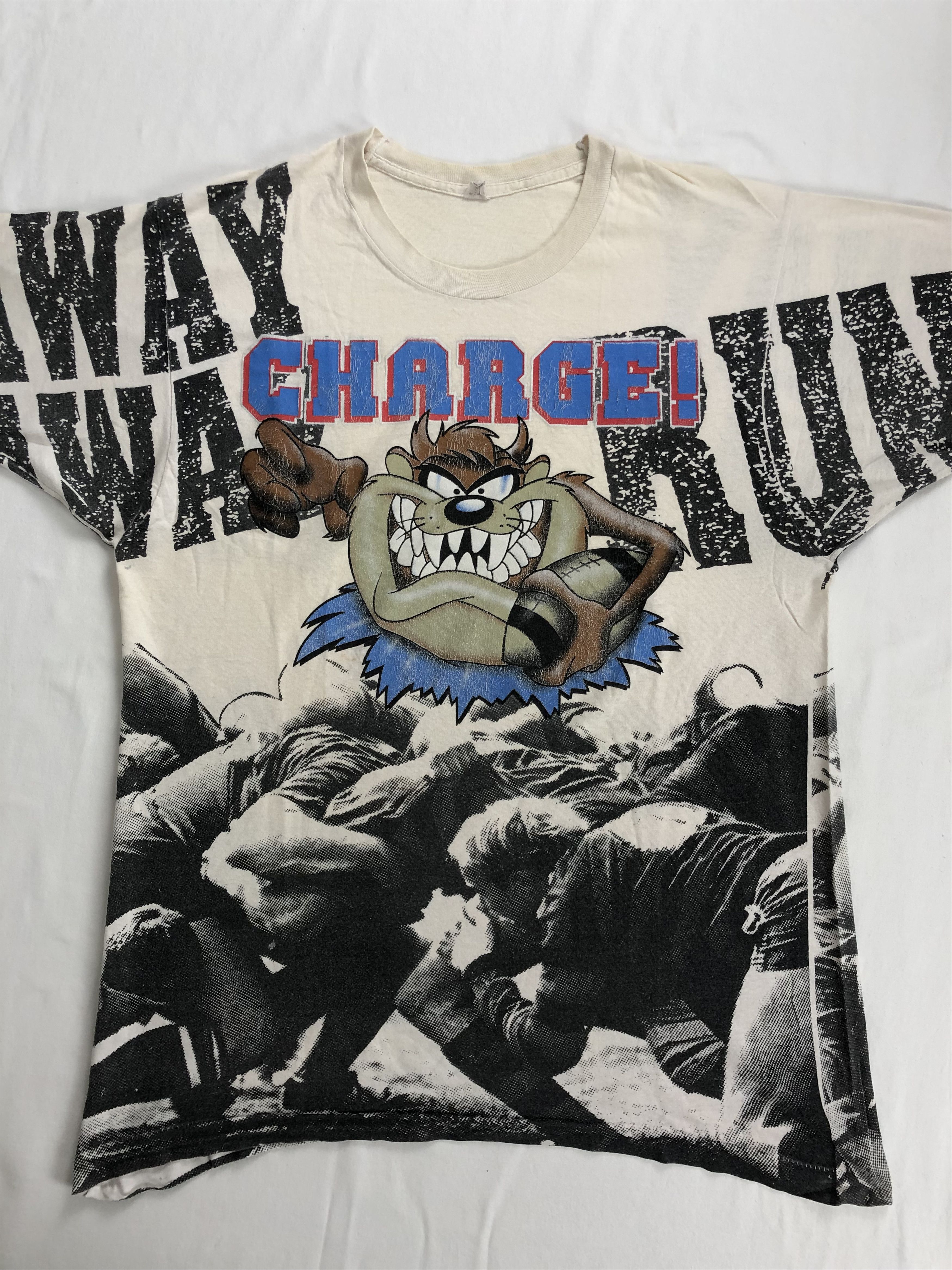 NFL Vintage 90s Taz Tazmanian Devil NFL Charge Runway (Space) Size US L / EU 52-54 / 3 - 3 Thumbnail