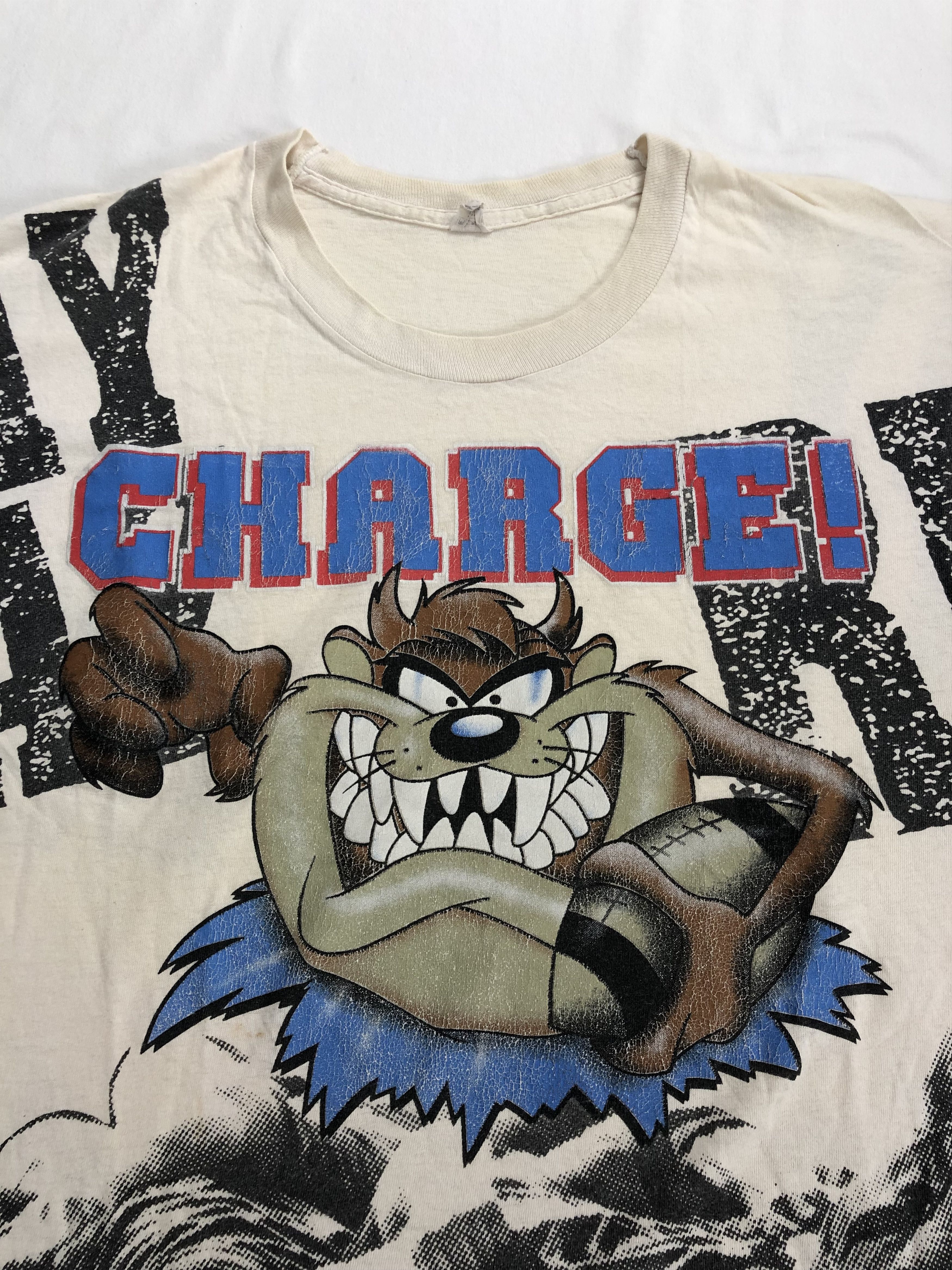 NFL Vintage 90s Taz Tazmanian Devil NFL Charge Runway (Space) Size US L / EU 52-54 / 3 - 4 Thumbnail