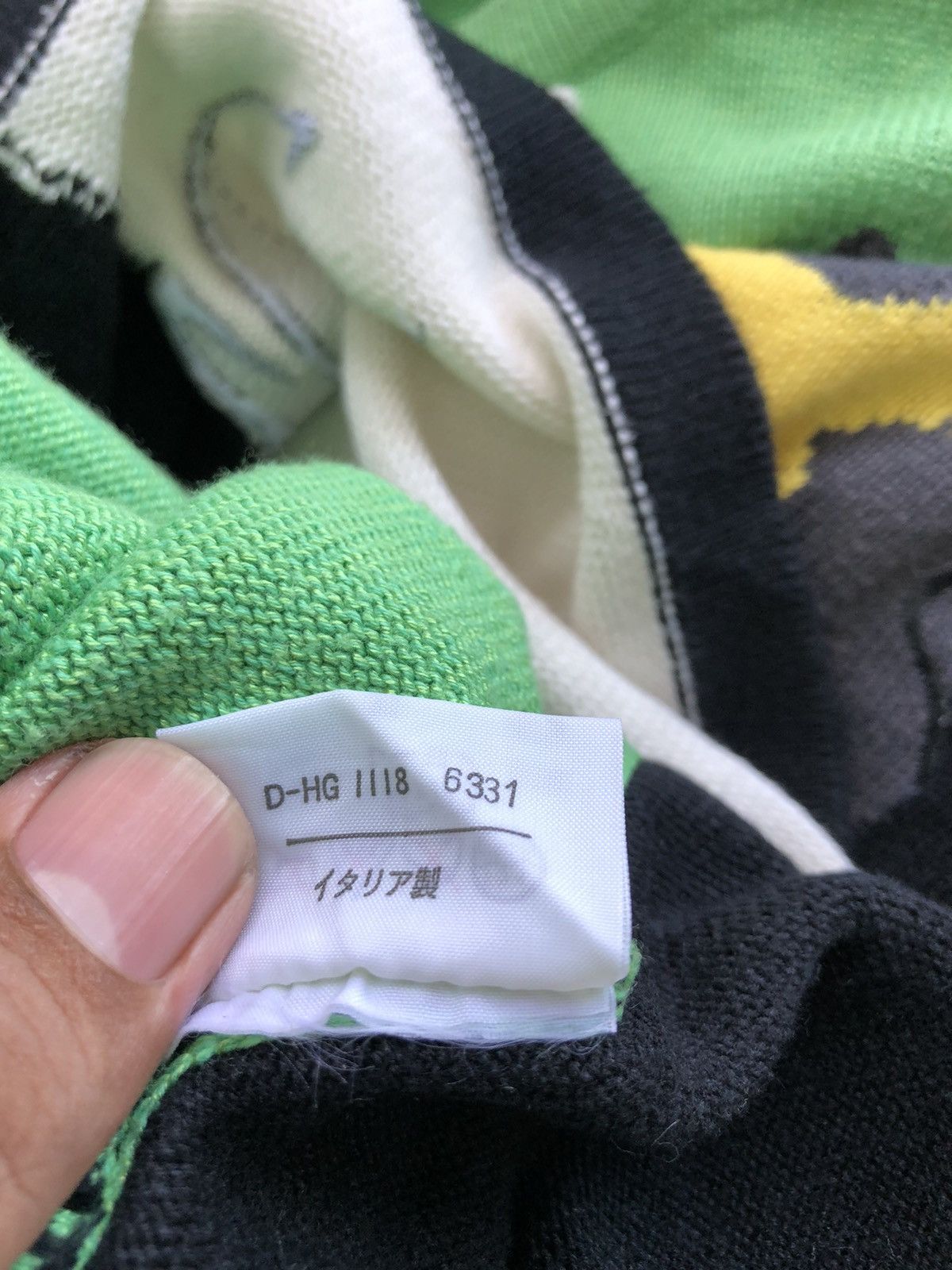 Iceberg × Vintage Iceberg Made in Italy Big Logo Knitwear Size US L / EU 52-54 / 3 - 4 Thumbnail