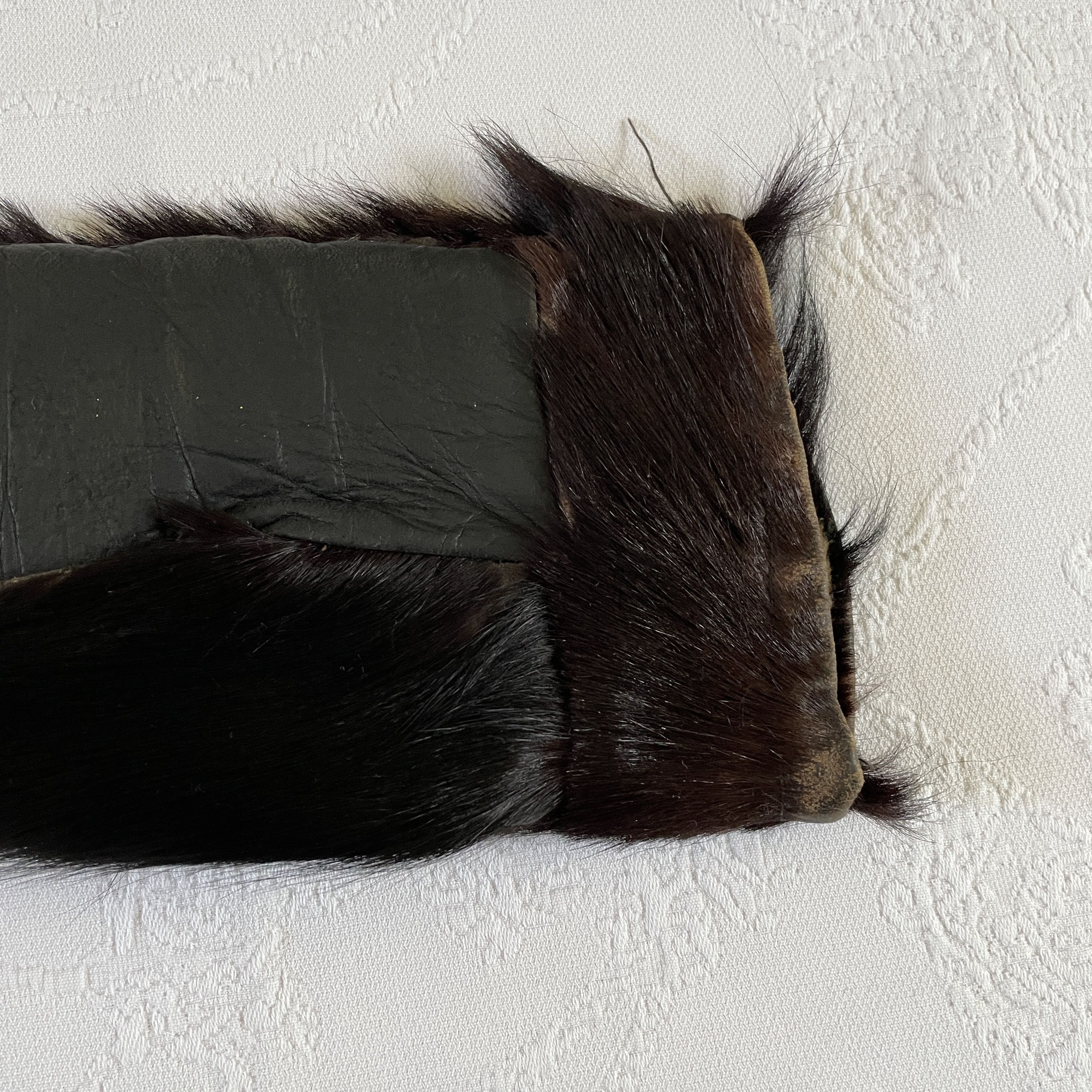 Vintage WW1 fur aviation gloves Size ONE SIZE - 6 Thumbnail