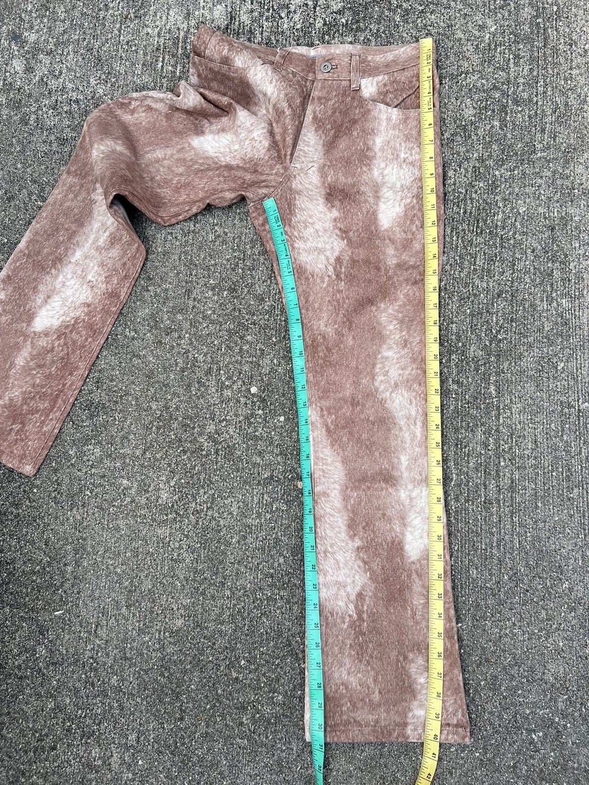 Vintage Japan Brand Changing Time Brown Animal Pant Size US 29 - 4 Thumbnail