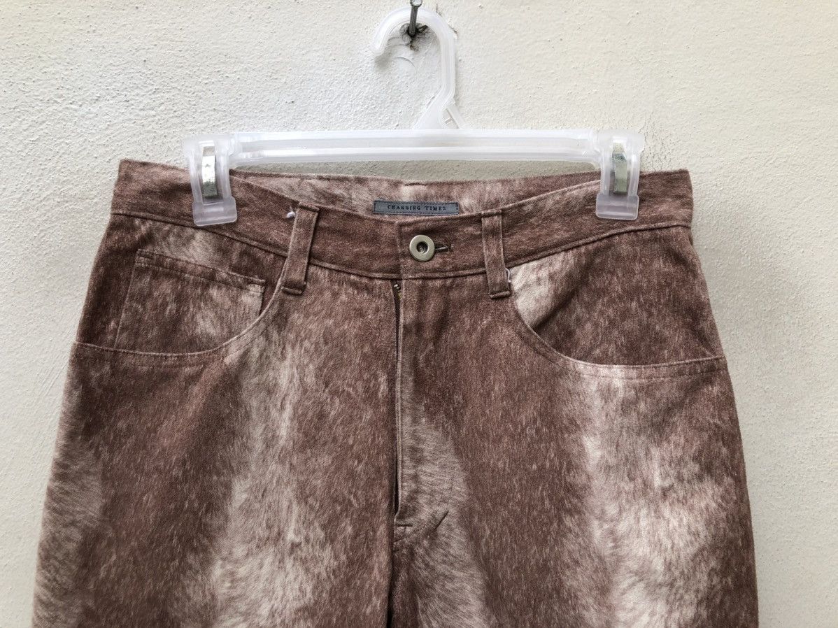 Vintage Japan Brand Changing Time Brown Animal Pant Size US 29 - 7 Thumbnail