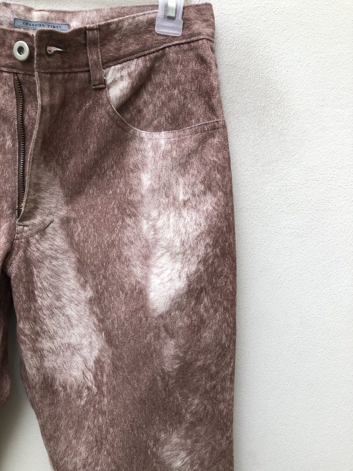 Vintage Japan Brand Changing Time Brown Animal Pant Size US 29 - 12 Thumbnail