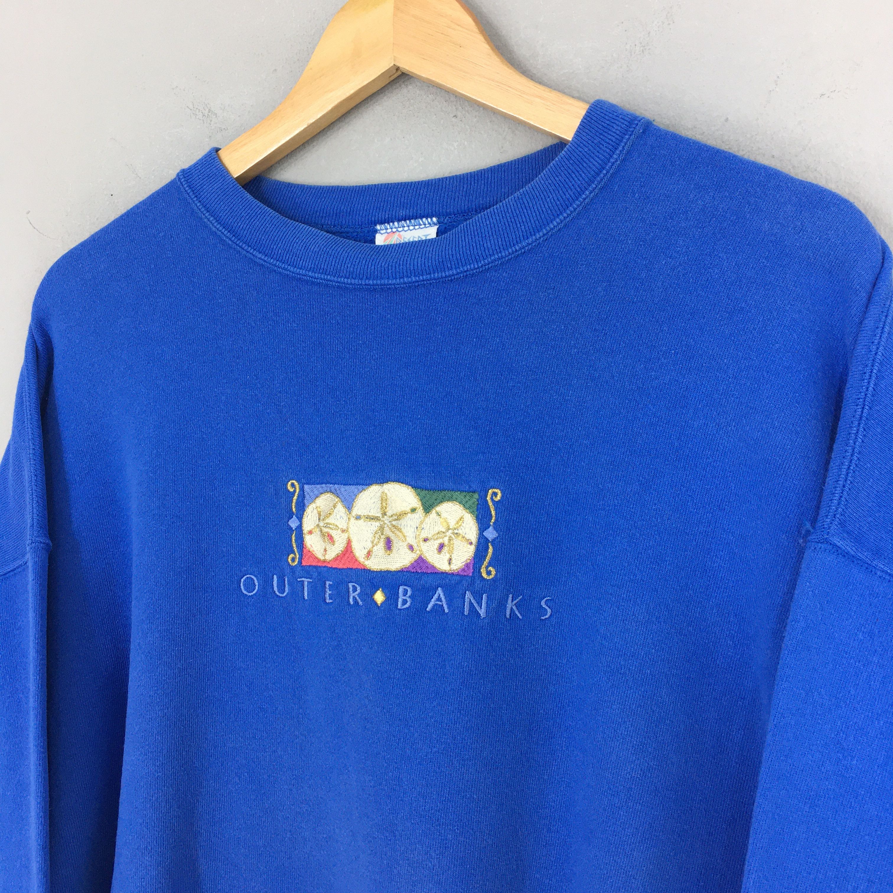 Vintage Vintage Outer Banks North Carolina Blue Sweater XLarge Size US XL / EU 56 / 4 - 3 Thumbnail