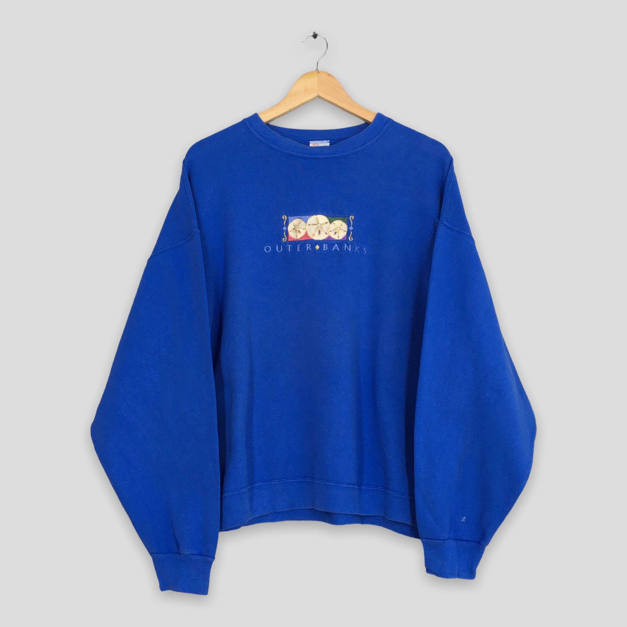 Vintage Vintage Outer Banks North Carolina Blue Sweater XLarge Size US XL / EU 56 / 4 - 1 Thumbnail