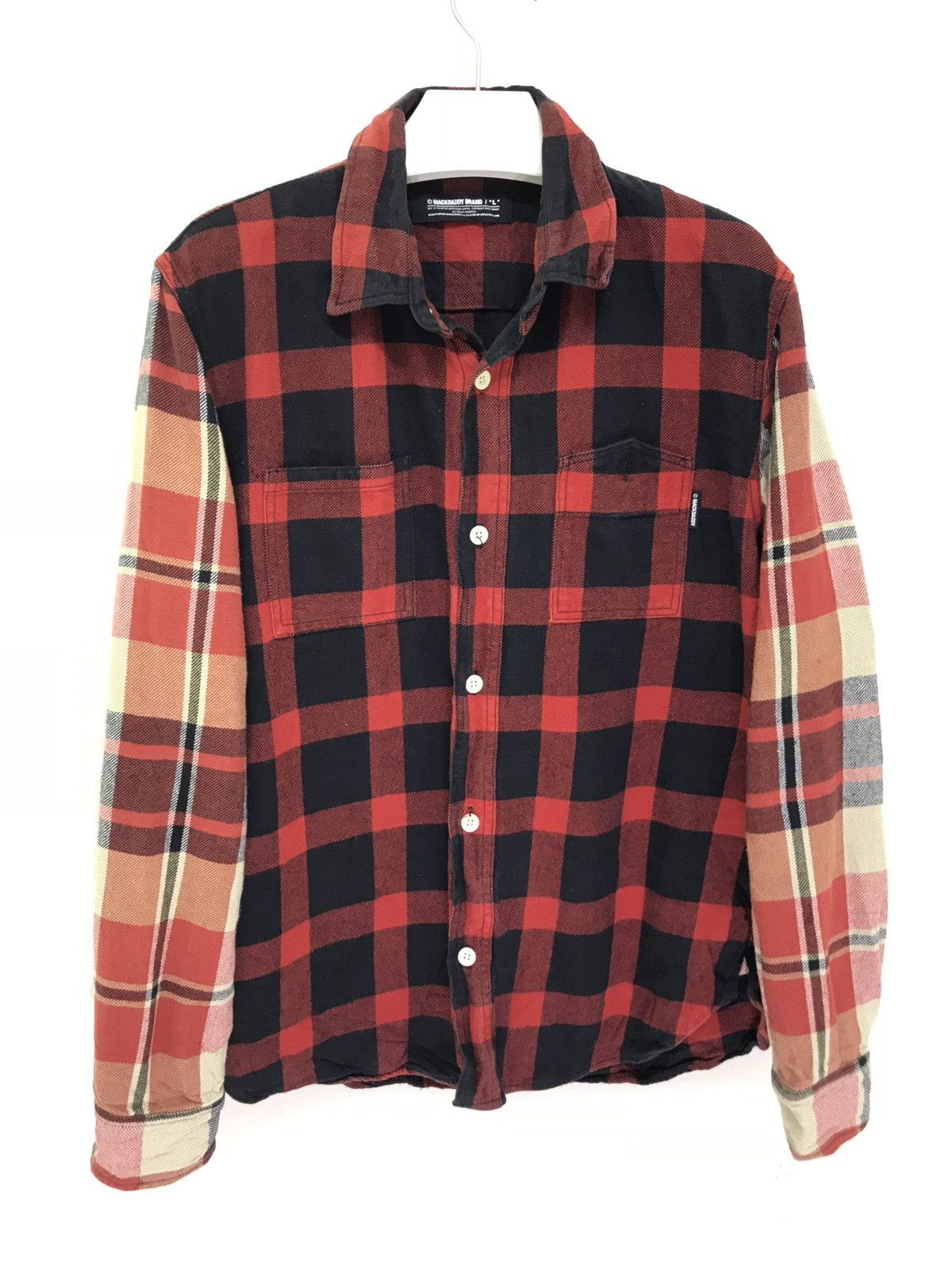 Flannel Mackdaddy Tartan Plaid Flannel Button Up Two Tones Size US M / EU 48-50 / 2 - 1 Thumbnail