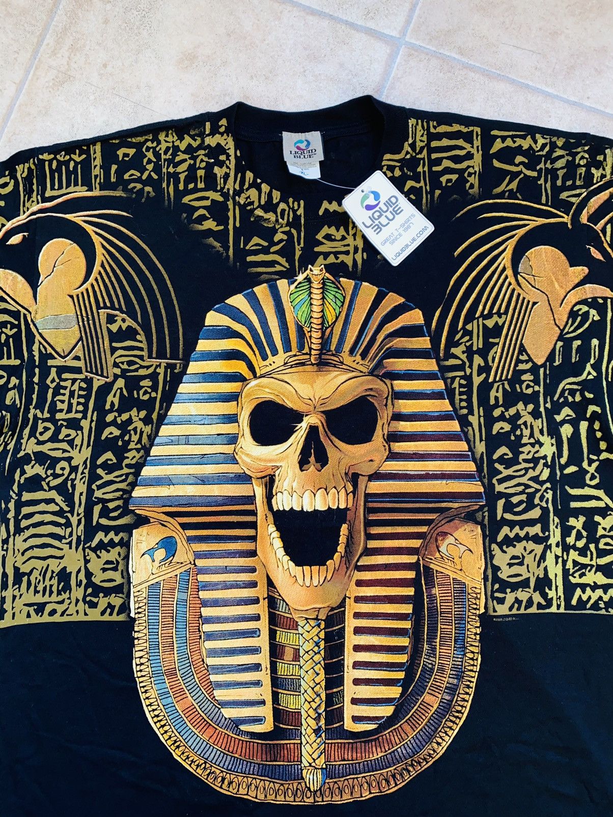 Liquid Blue Dead Pharaoh Tee 2006 Size US XL / EU 56 / 4 - 5 Thumbnail