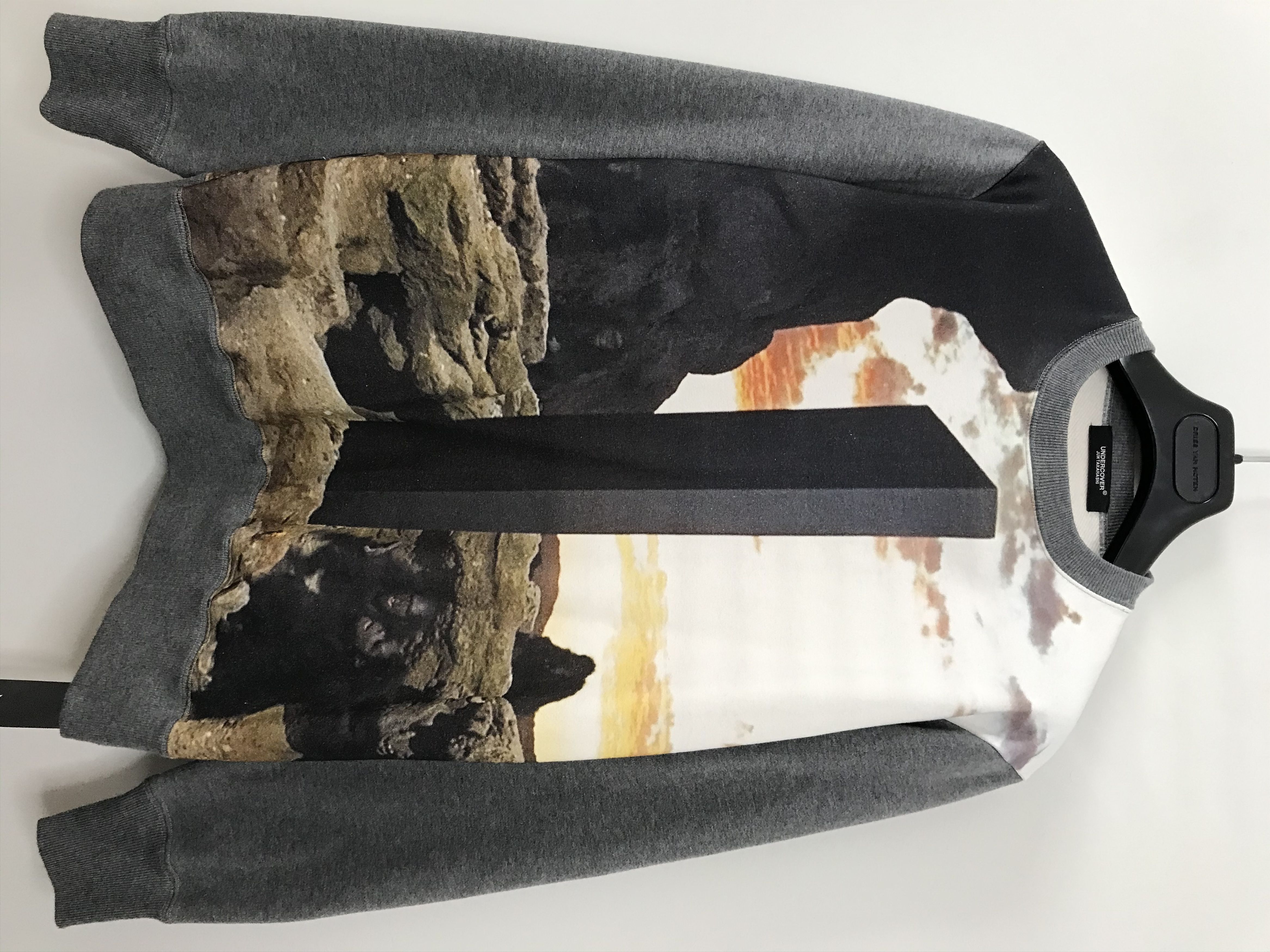 Pre-owned Jun Takahashi X Undercover Sz 2 Space Odyssey 2001 Iconic Monolith Scene Sweater Fw18 In Multicolor