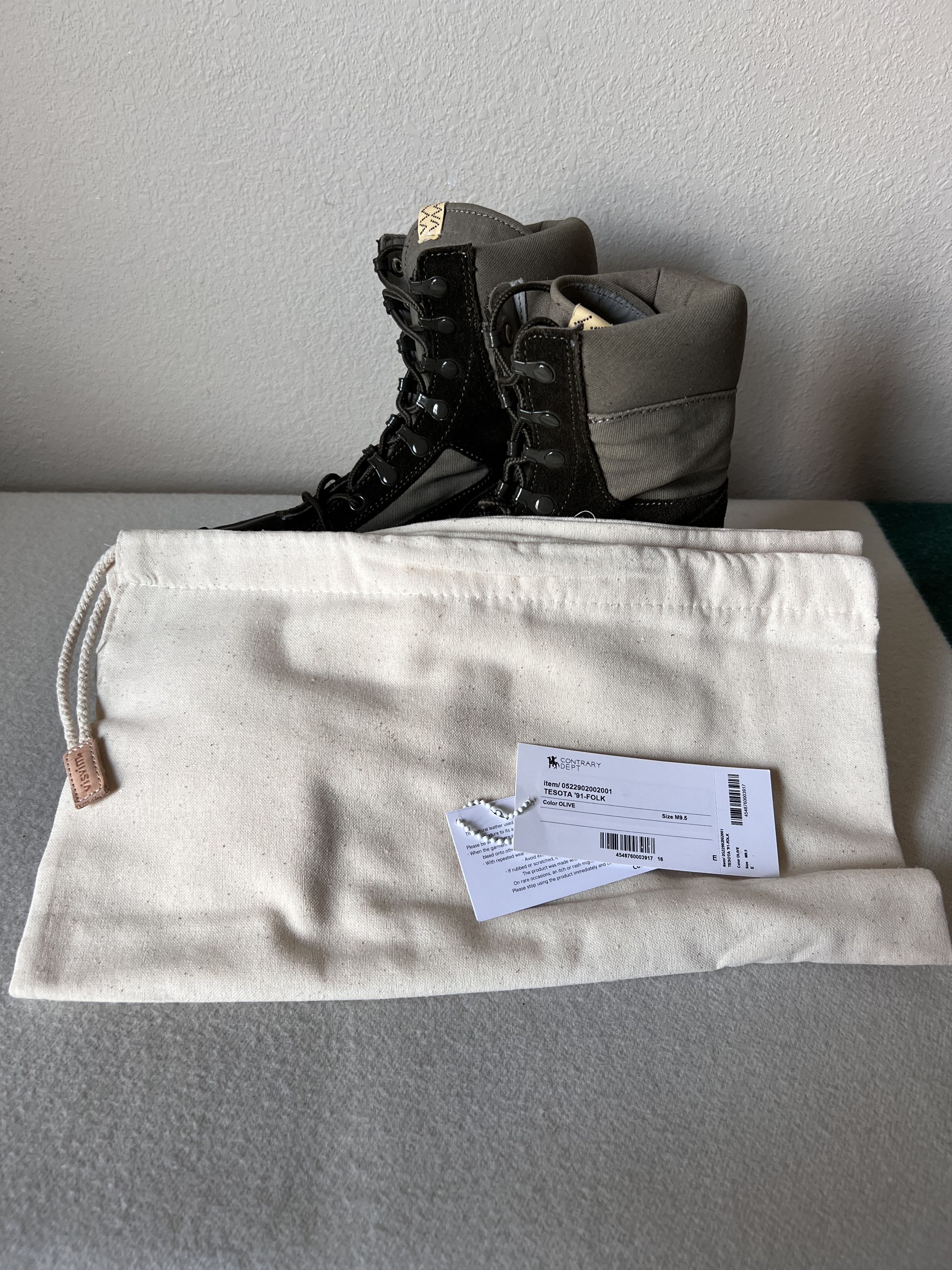 Visvim Visvim Contrary Dept Tesota 91 Sneakers in Folk Olive Size US 9.5 / EU 42-43 - 9 Thumbnail