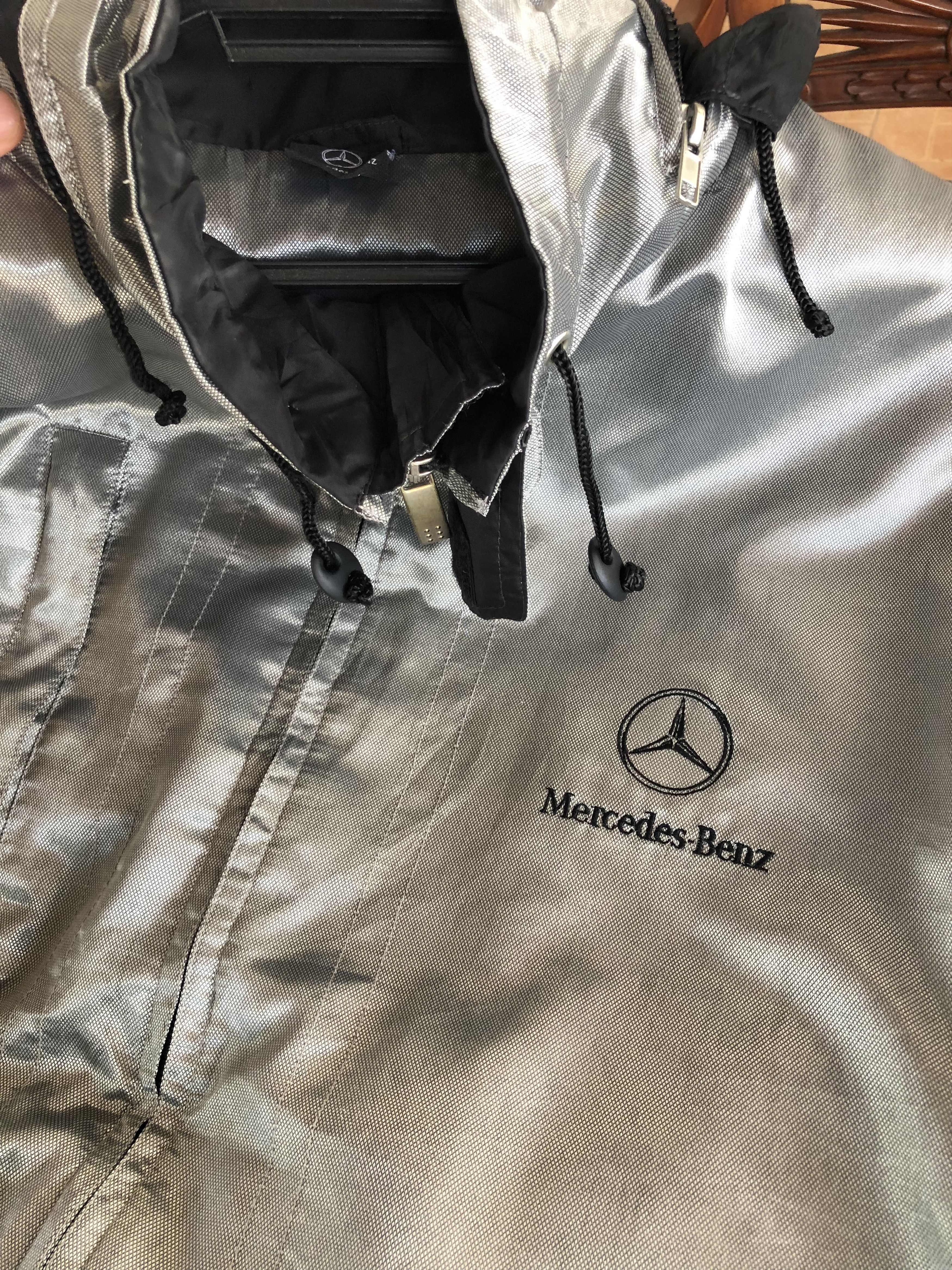 Mercedes-Benz VINTAGE MERCEDES BENZ SILVER JACKET OVERSIZE LOOSE Size US L / EU 52-54 / 3 - 13 Thumbnail